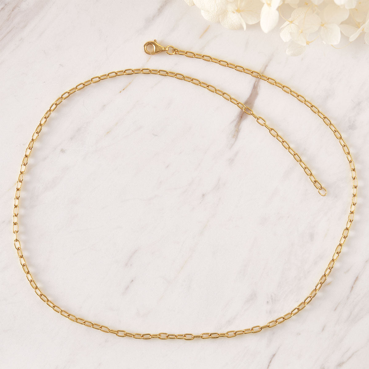Gold Paperclip Chain Necklace - Elegant Layering Jewelry for Women, Perfect for Everyday Wear, Office & Date Night
