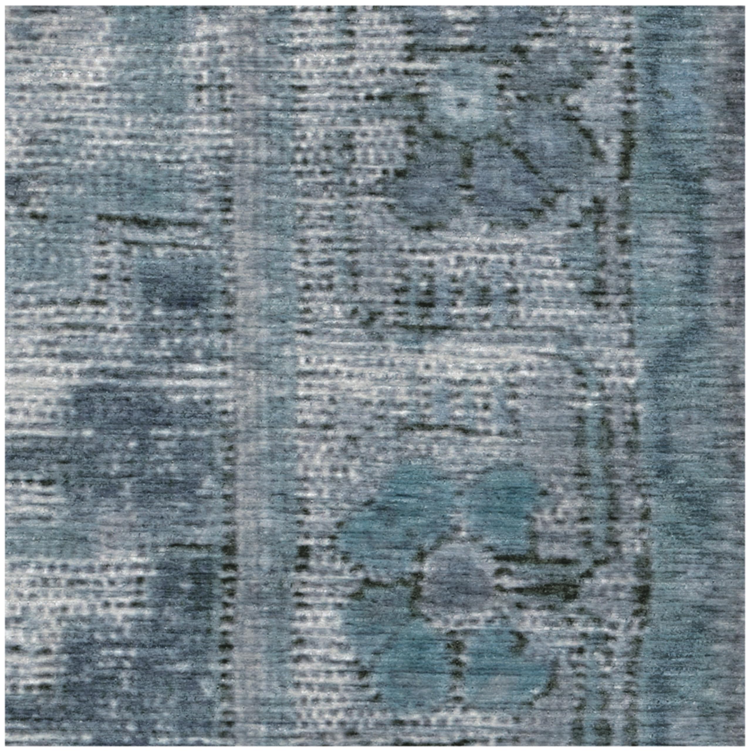 Ruggable Washable 2x10 Runner Rug - Zinnia Blue | Non-Slip Premium Hallway, Kitchen, Entryway Rug | Machine Washable for Easy Cleaning | Perfect for High Traffic Areas & Home Decor