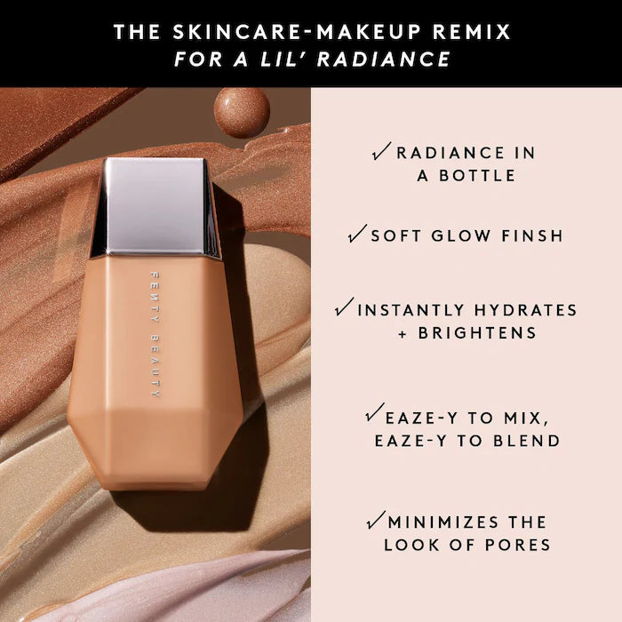 Fenty Beauty Eaze Drop'lit All Over Glow Enhancer - Illuminating Liquid Highlighter for Face & Body | Natural Glow Makeup for Day & Night Wear