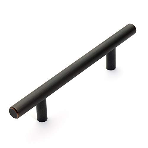 Oil Rubbed Bronze European Style Cabinet Pulls - 10 Pack (7 3/4 Inch) - Vintage Bar Cabinet Handles for Kitchen, Bathroom & Furniture - Dynasty Hardware