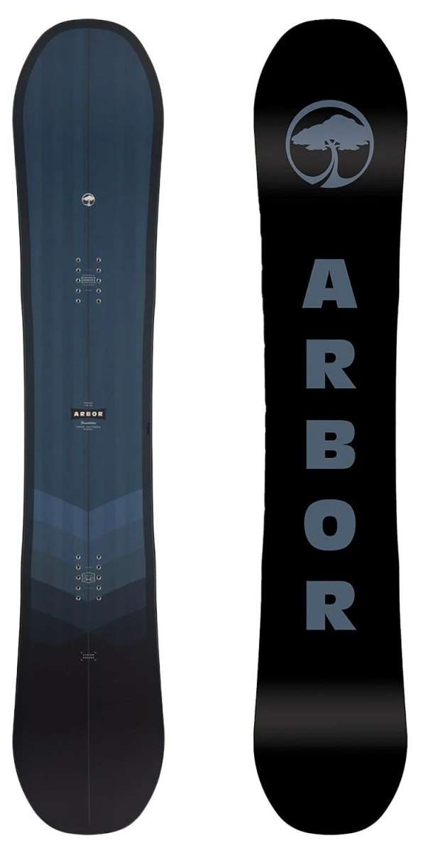 2024 Arbor Foundation Rocker Snowboard - All-Mountain Freestyle Snowboard for Men & Women | Perfect for Park, Powder & Groomed Runs