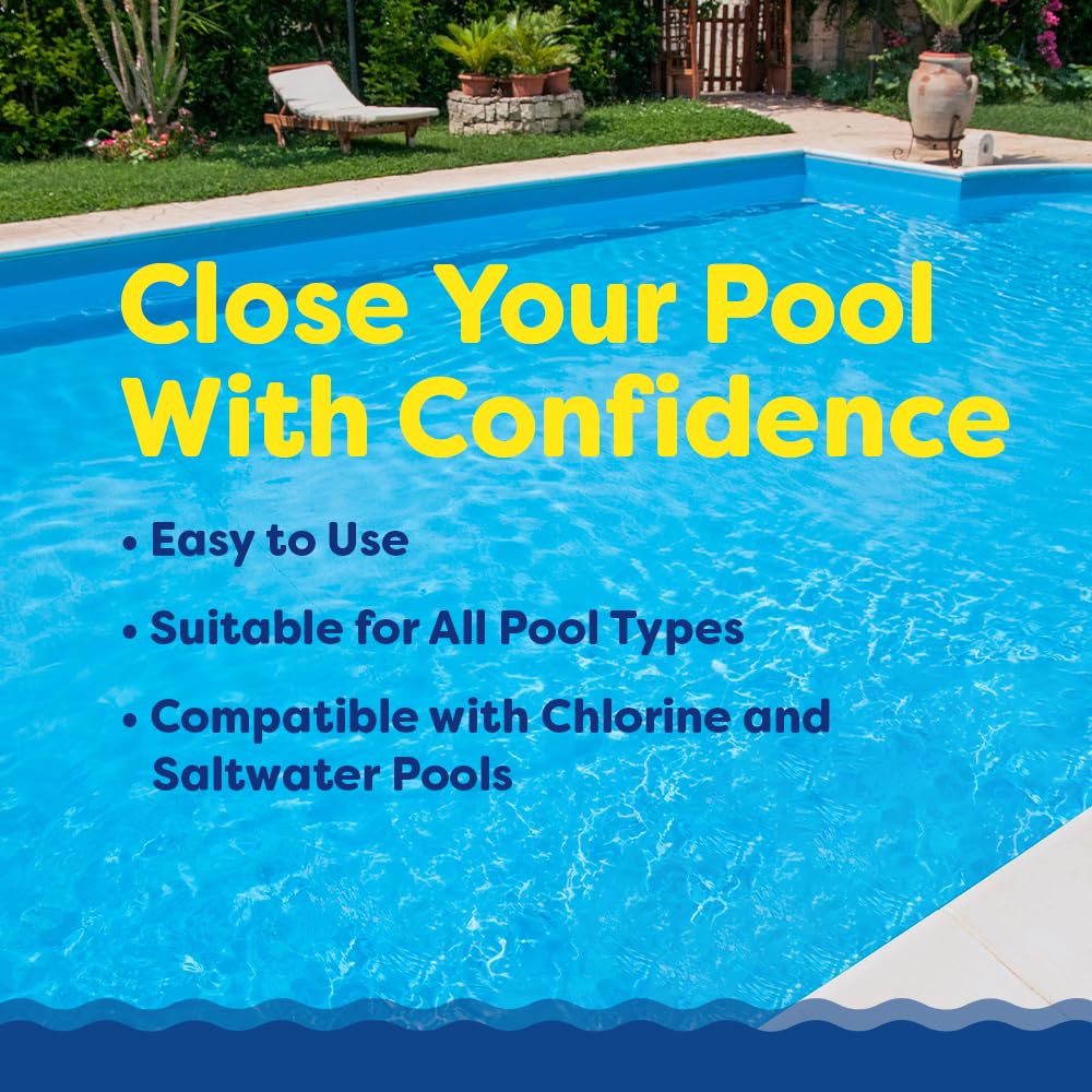 In The Swim Pool Winterizing Kit with Winter Pill - Above & In-Ground Pool Closing Chemicals for Up to 35,000 Gallons - Protect Your Pool During Cold Months for Easy Spring Opening