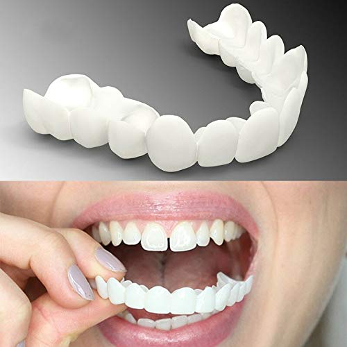 New Snap Smile Dental Upper False Teeth Cover - Perfect Smile Veneers for Comfort Fit & Flexible Denture Braces | Instant Teeth Whitening Solution for Gaps, Stains & Missing Teeth | Ideal for Daily Wear, Special Occasions & Confidence Boosting