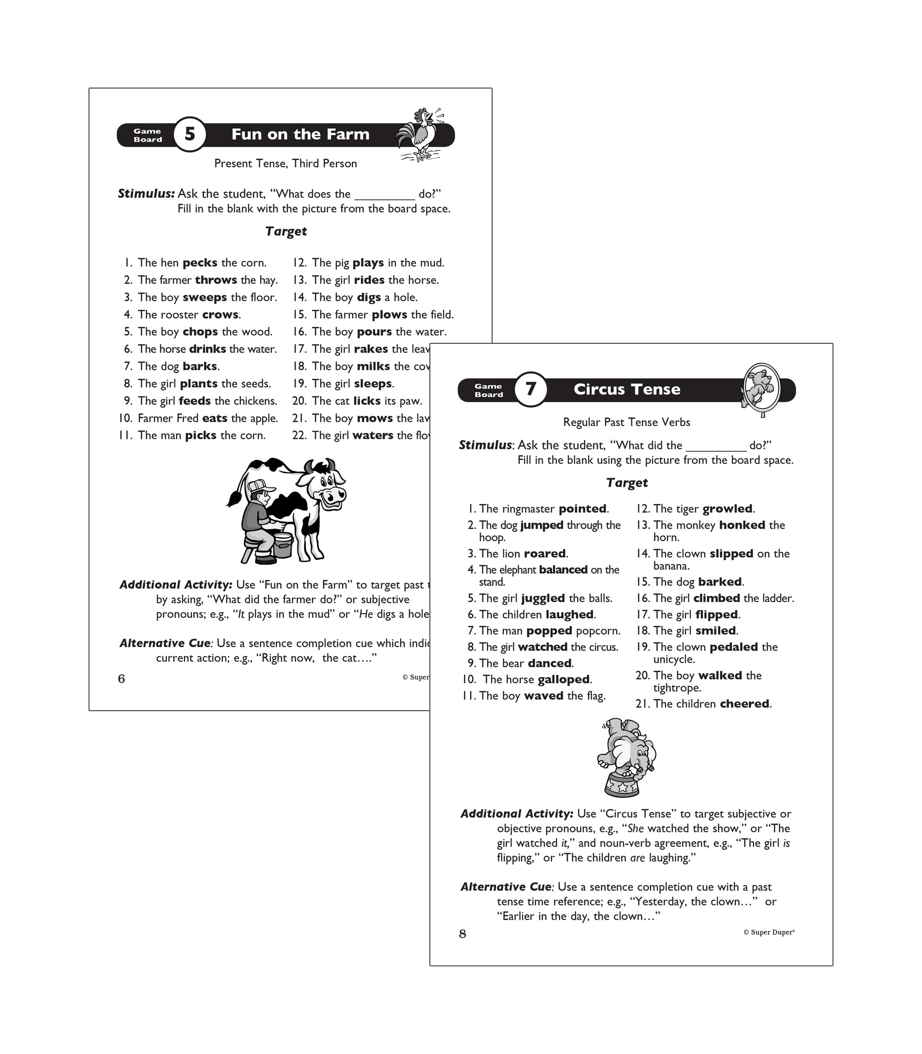 Super Duper Publications | Say and Do® Grammar Games for Kids | Fun Educational Learning Activities | Classroom & Homeschool Teaching Resource