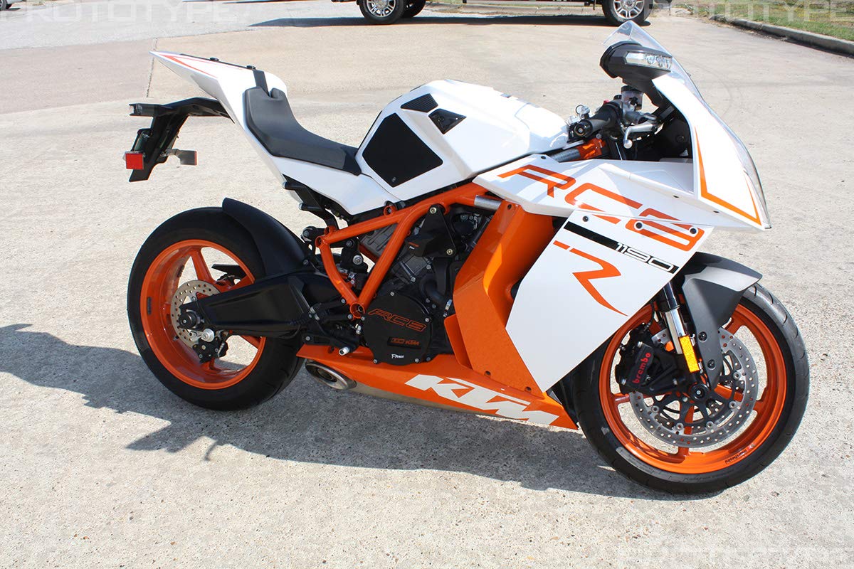 T-Rex Racing No Cut Frame Sliders & Case Covers for KTM RC8 / RC8R / RC8RR (2008-2015) - Motorcycle Crash Protection for Track & Street Riding
