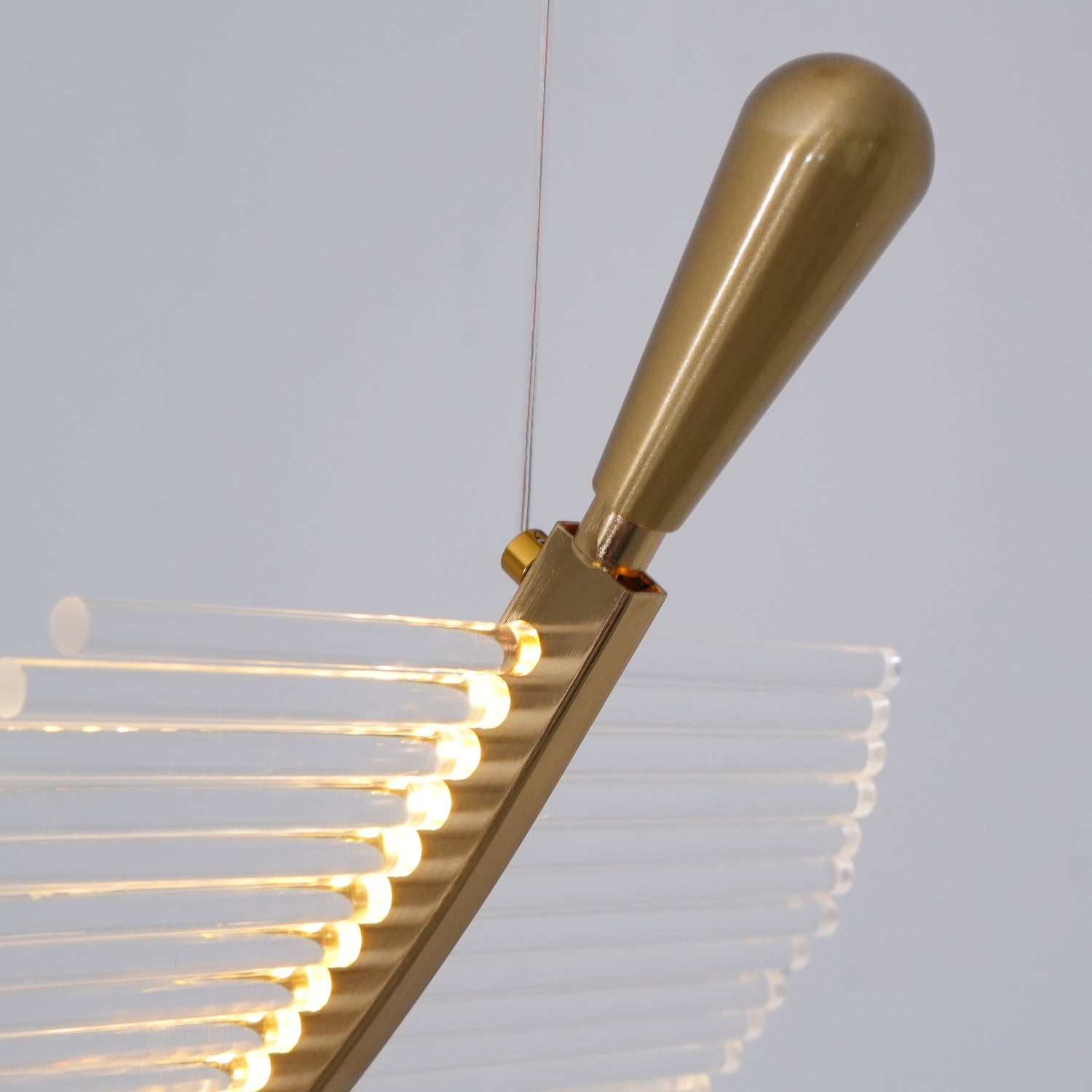Modern Leaf LED Chandelier - Energy Efficient Crystal Ceiling Light Fixture for Dining Room, Living Room, Bedroom Decor