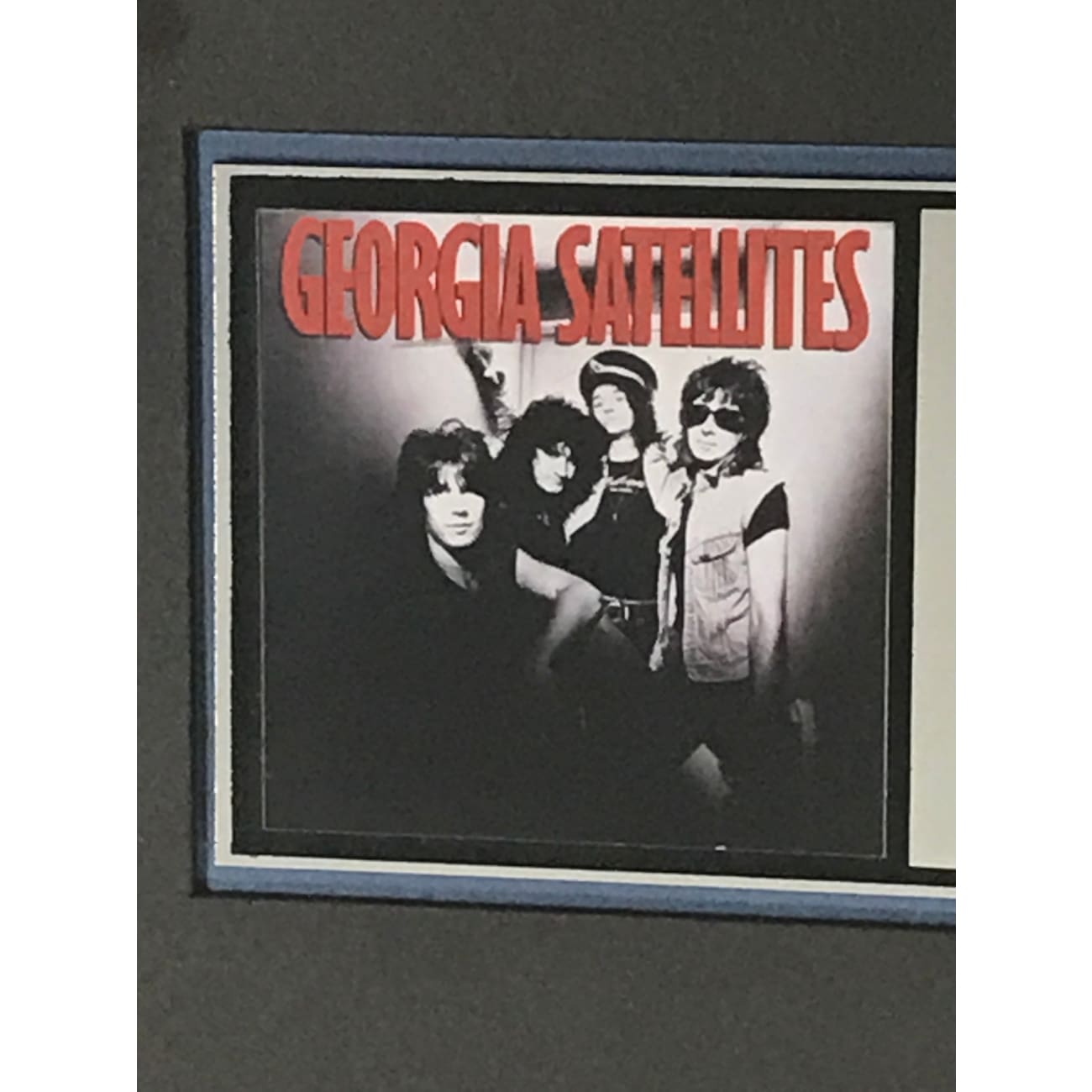 Georgia Satellites Debut RIAA Platinum LP Award for Drummers - Perfect for Music Collectors & Band Memorabilia Displays