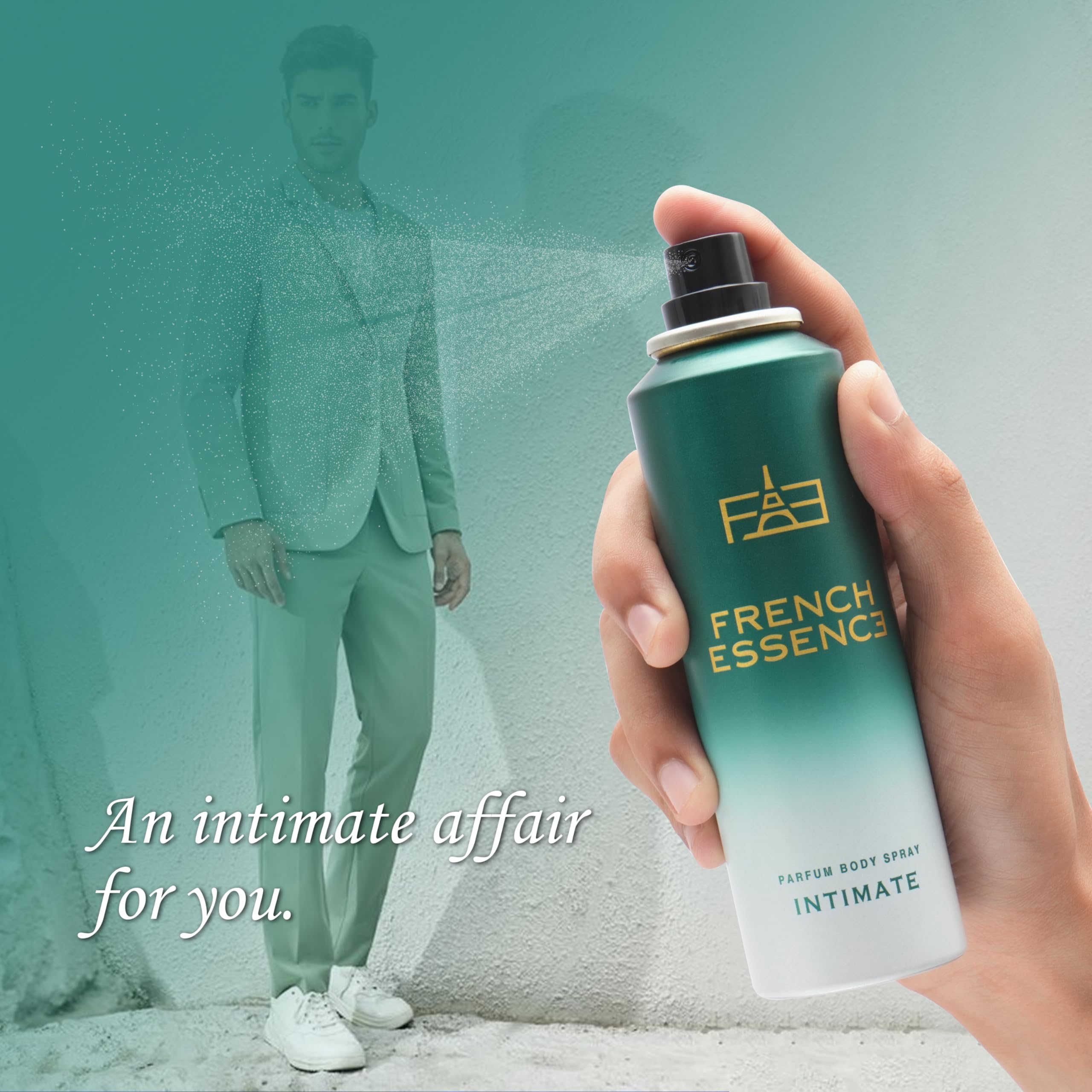 Premium French Essence Men's Deodorant Spray - Long Lasting Fragrance, Fresh Scent Body Spray for Men - 120ml (Pack of 3) - Perfect for Daily Use, Gym & Outdoor Activities