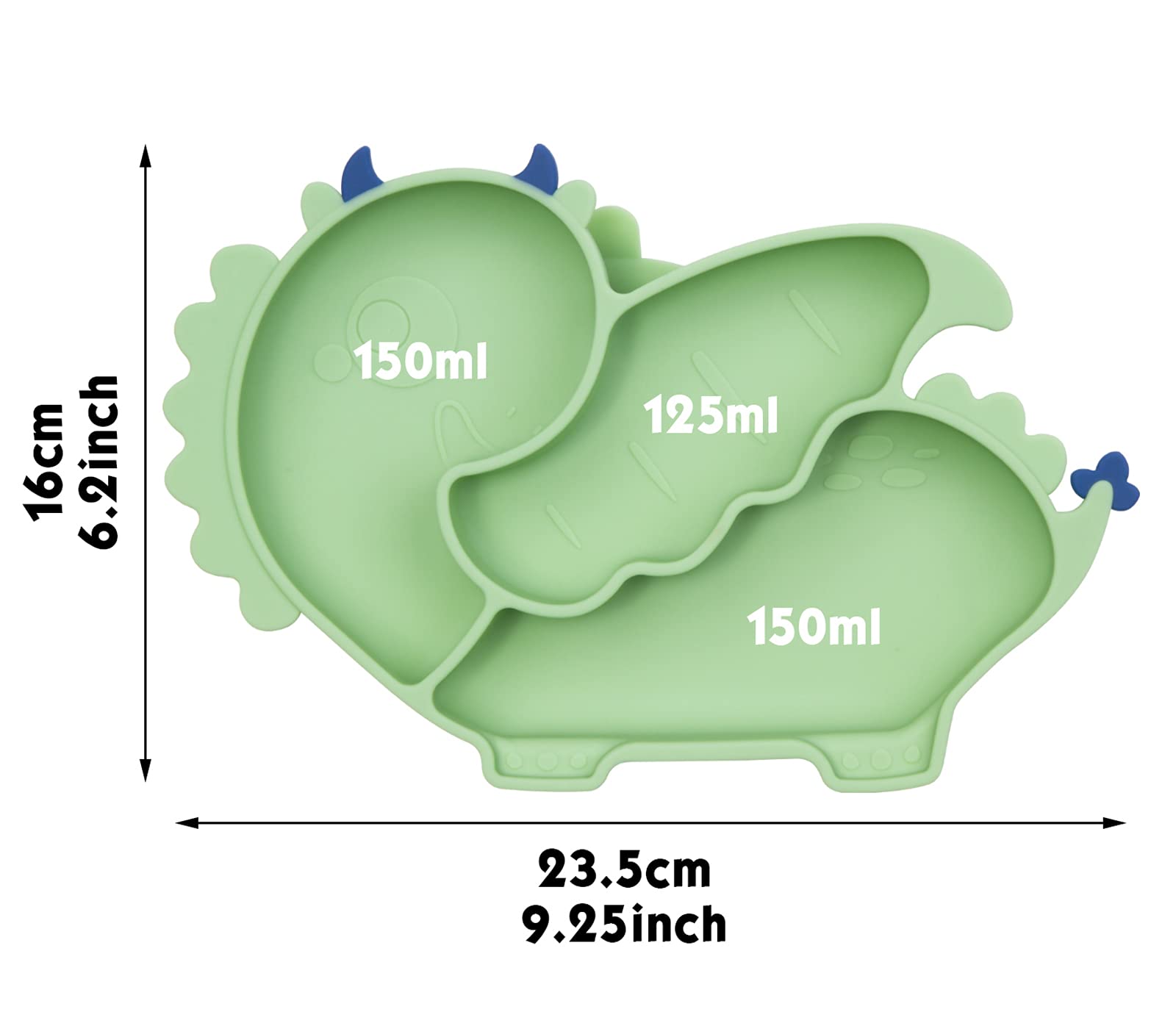 Non-Slip Silicone Suction Plate & Bowl Set for Babies & Toddlers - BPA-Free Dishwasher Safe Baby Feeding Set - Perfect for Highchairs, Travel & Mess-Free Mealtime