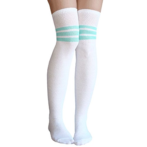 White, Mint Green