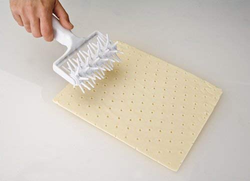 DiBha Plastic Dough Docker - Pizza Dough Roller for Perfect Pie Crust & Pastry, Cookie Baking Tool, Kitchen Accessories for Home Bakers & Professional Chefs - Ideal for Pizza, Pie, Pastry Making & Cookie Dough Preparation
