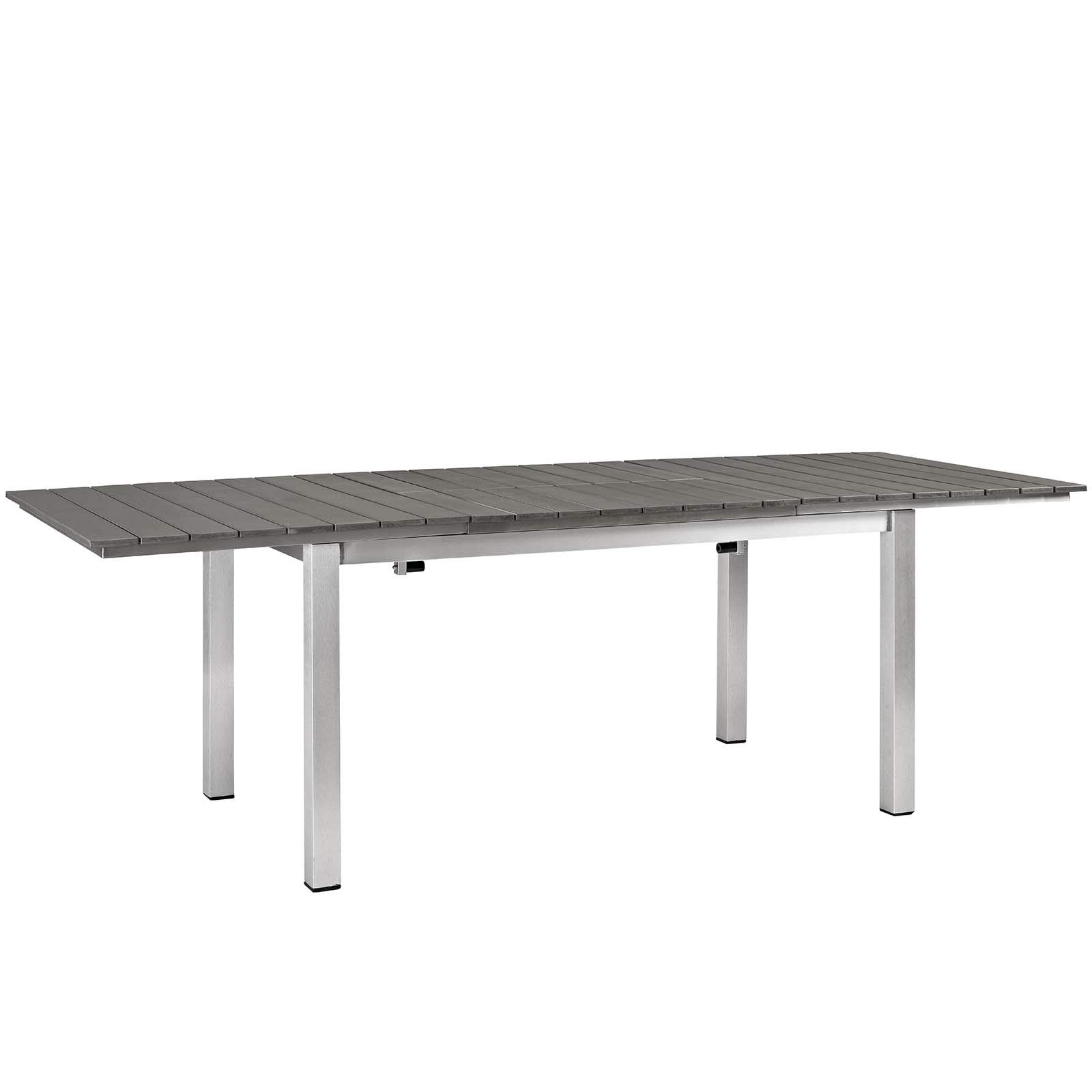 Modern Outdoor Patio Dining Set - Aluminum Side Chair & Table in Black - Perfect for Backyard, Garden, Poolside & Restaurant Use