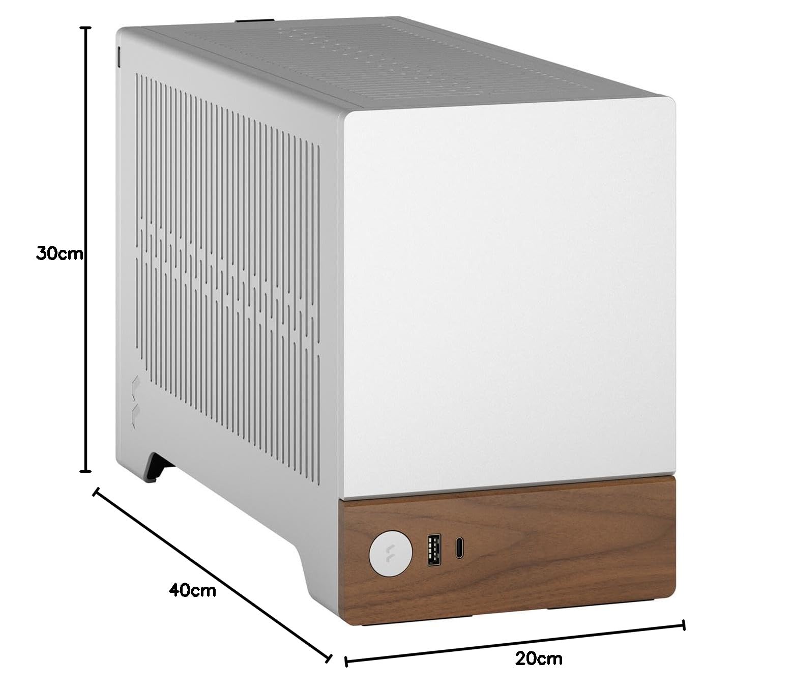 Fractal Design Terra Mini-ITX Gaming PC Case - Compact & Portable for Home & Office Gaming Setups