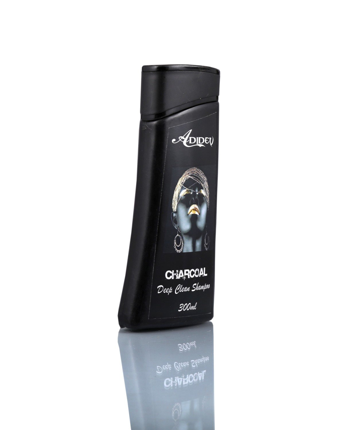 Adidev Herbals Activated Charcoal Shampoo for Deep Cleansing & Hair Growth - 300ml Sulfate-Free & Paraben-Free Formula - Perfect for Oily Scalp & Dandruff Control - Daily Use for Healthy Hair