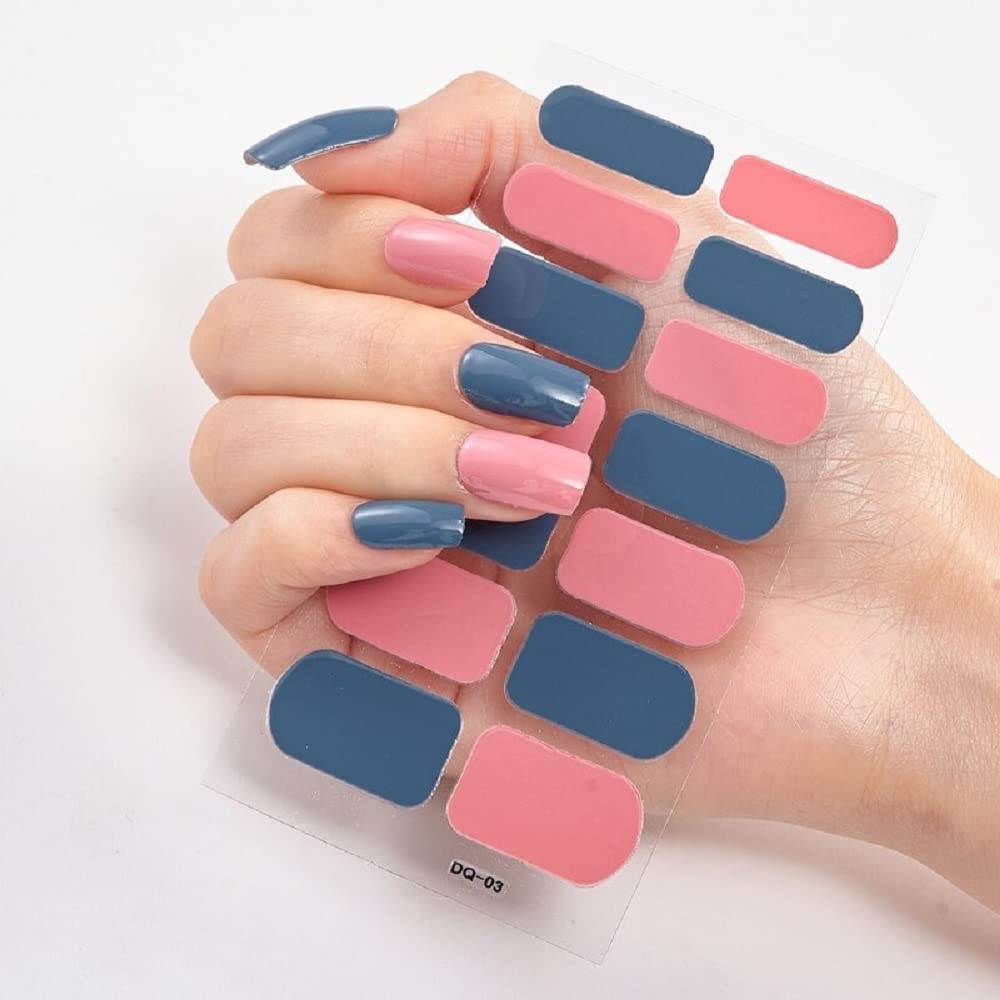5-Pack Christmas Glitter Nail Polish Strips - Fashionable Minimalist Nail Art Stickers for Holiday Party & Gift Giving (DQ-03) | DIY Nail Decoration for Women, Perfect for Christmas Parties, Office Events and Festive Gatherings