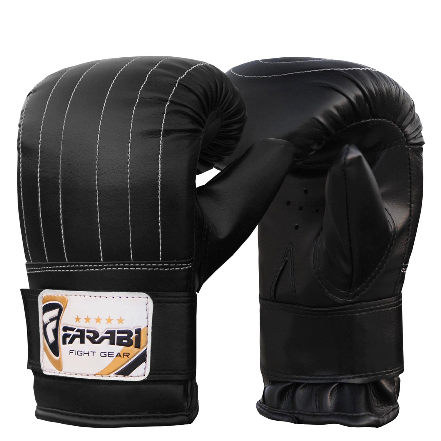 Farabi Sports MMA Muay Thai Kickboxing Punching Bag Mitts - Boxing Training Gloves for Fitness & Gym Workouts (Black, Size S) - Perfect for Home Gym, Martial Arts Practice & Combat Sports Training