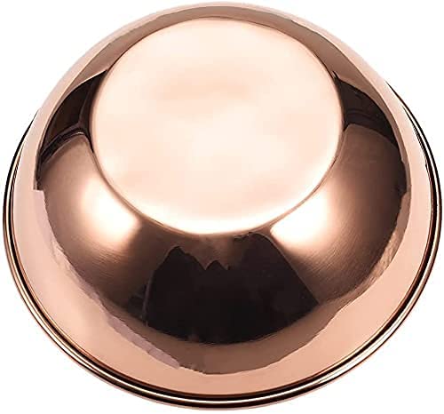 Premium 7.9-Inch Heavy Duty Pure Copper Mixing Bowl - 99.9% Pure Copper for Baking, Whisking Eggs & Salad Prep - Elegant Kitchen Serving Bowl for Cooking, Decor & Entertaining
