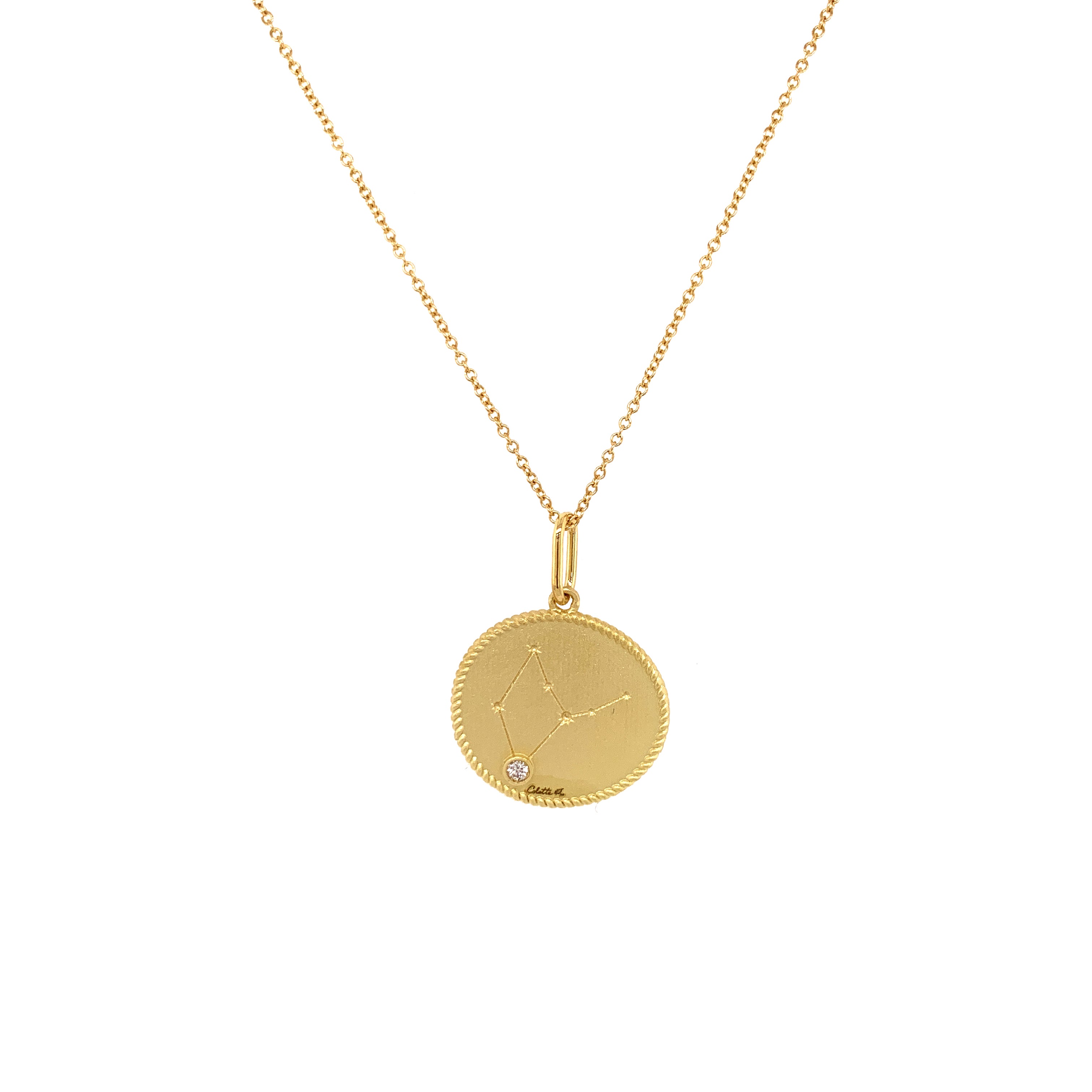 Virgo Zodiac Pendant Necklace - Double Sided August 24-September 23 Birthstone Jewelry - Perfect Gift for Virgo Women & Astrology Lovers