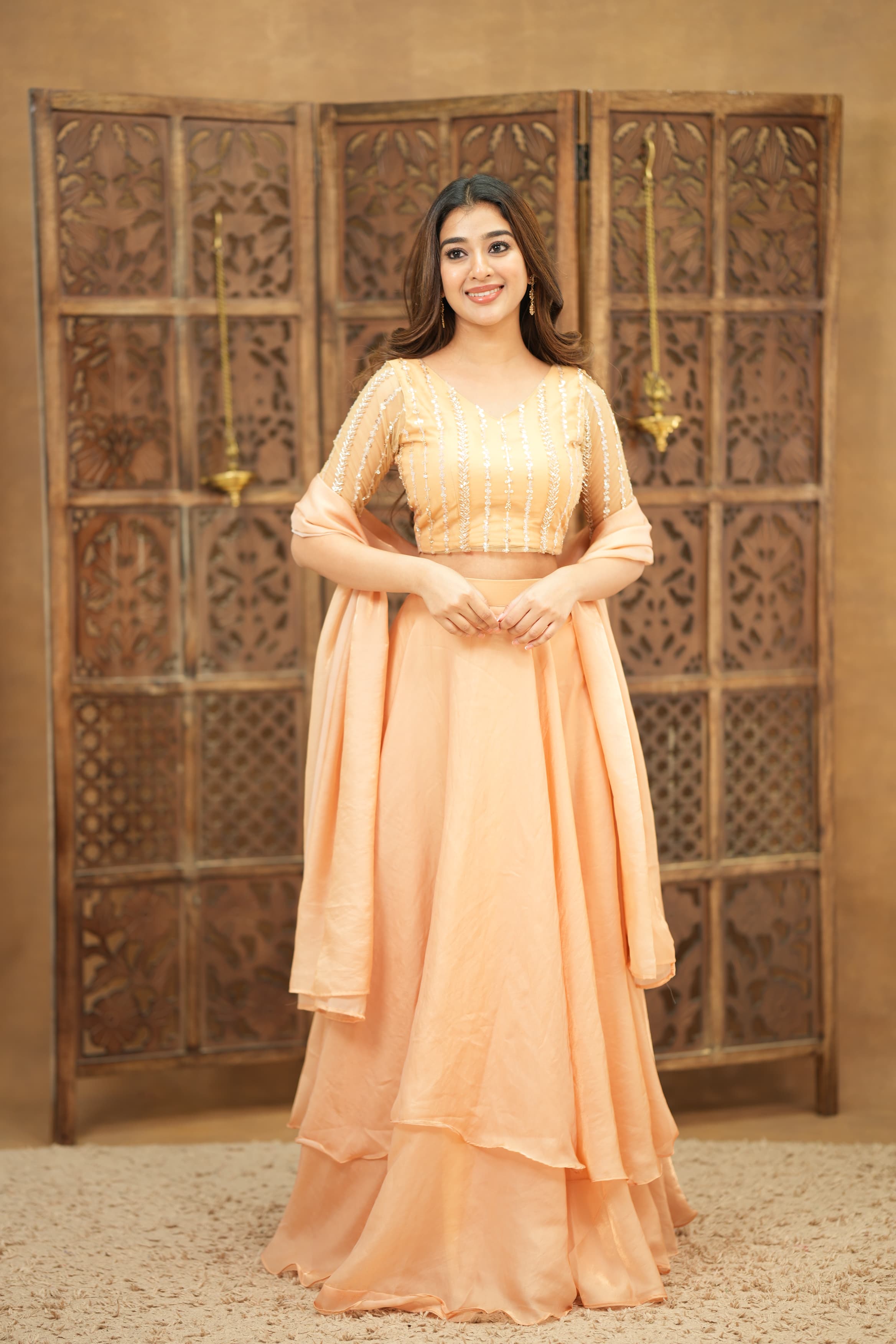 DD739 Yazhini Premium Designer Crop Top and Skirt Set - Trendy Women's Fashion for Parties, Dates & Casual Wear