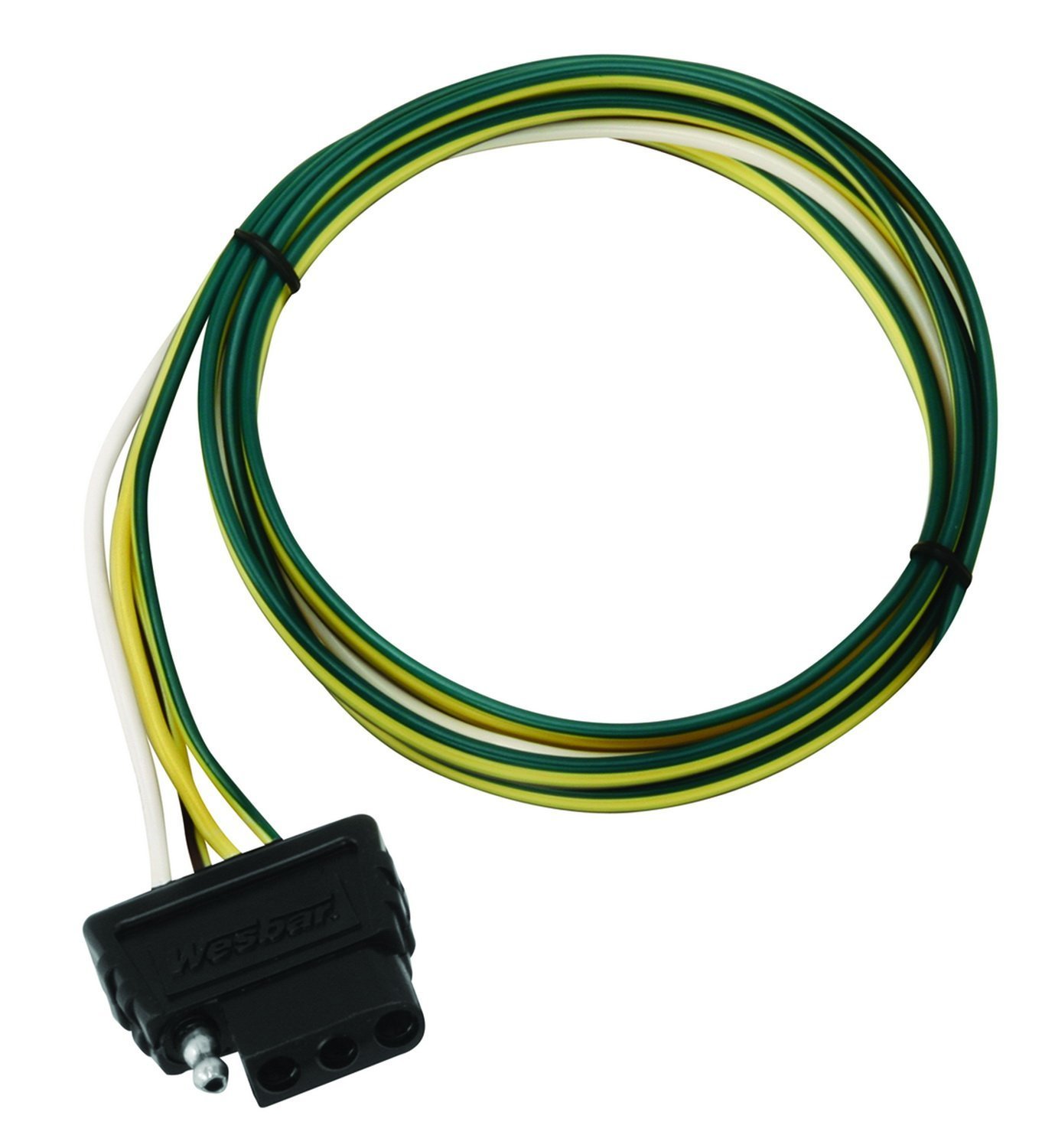 Wesbar 707275 Trailer End Connector Wire - 7 Way RV Blade Electrical Plug for Towing & Trailers - Heavy Duty Weatherproof Wiring Harness for Boat, Camper, Horse & Utility Trailers