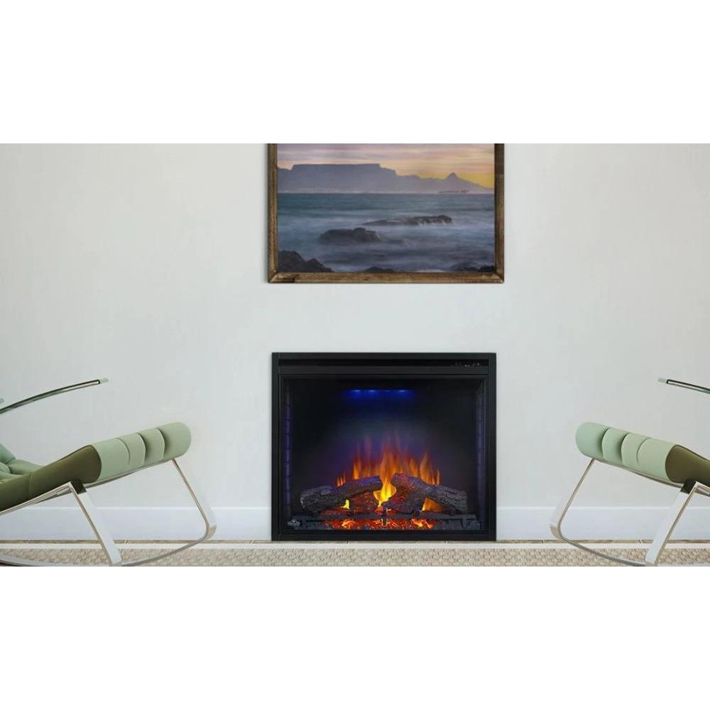 Napoleon Ascent 33-Inch Built-In Electric Fireplace Insert - NEFB33H - Modern Home Heating Solution for Living Rooms & Bedrooms