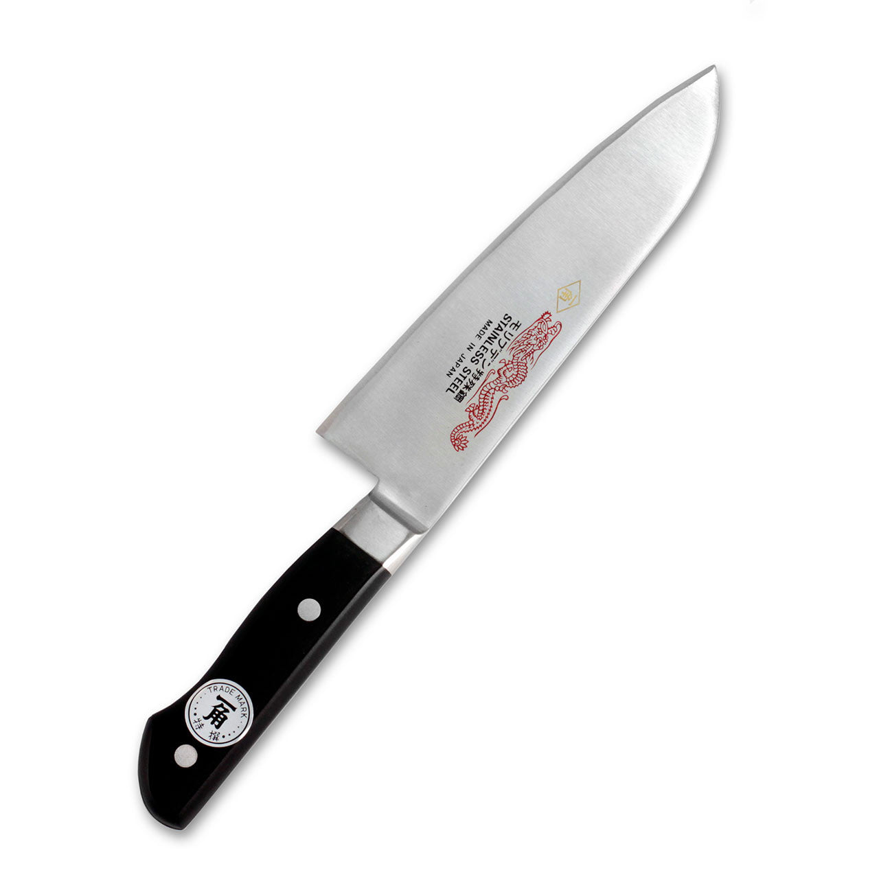 Ikkaku Donryu Molybdenum Santoku Knife 170mm (6.7 Inch) - Premium Japanese Kitchen Knife for Slicing, Dicing & Chopping Vegetables, Meat & Fish