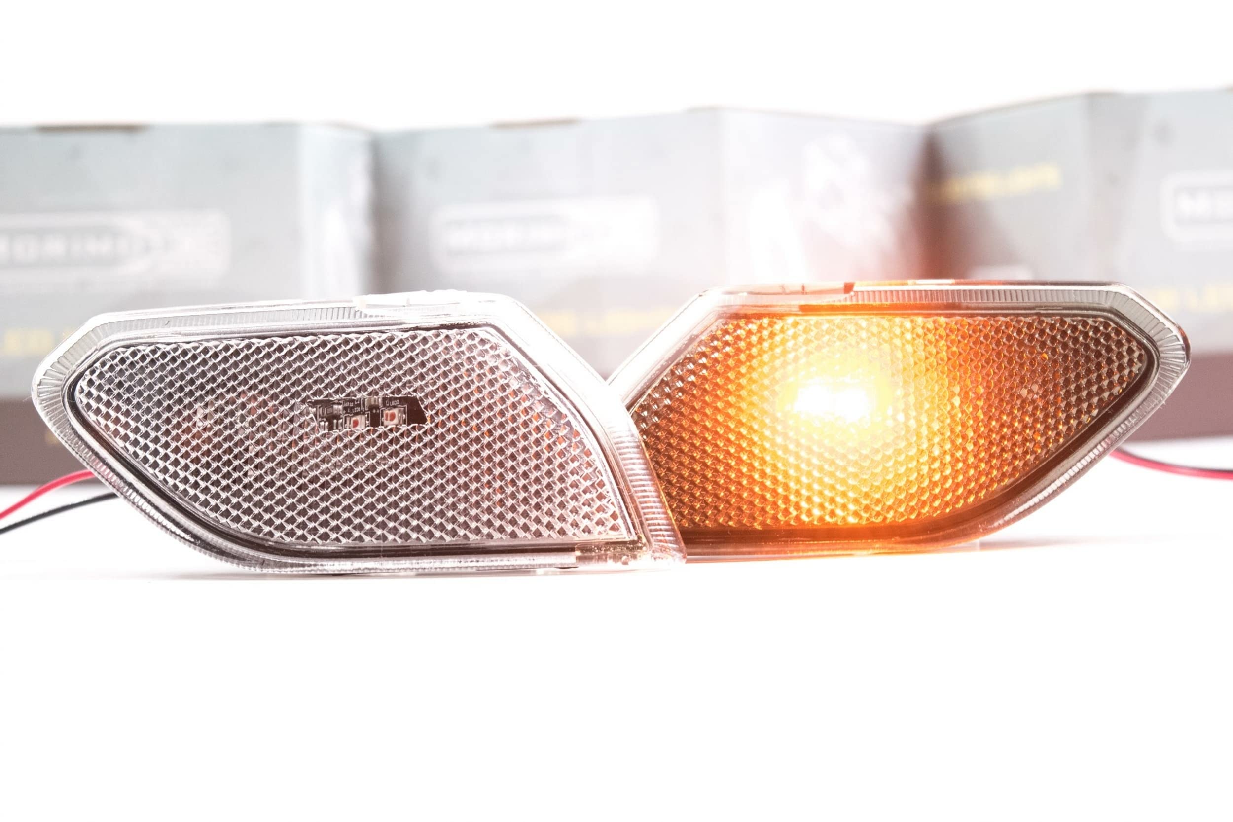 Morimoto XB LED Side Markers for Jeep Wrangler JL 2018+ | Plug & Play OEM Replacement | Smoked Lens Performance Upgrade | Complete Pair (LF511) | Perfect for Off-Roading & Night Driving