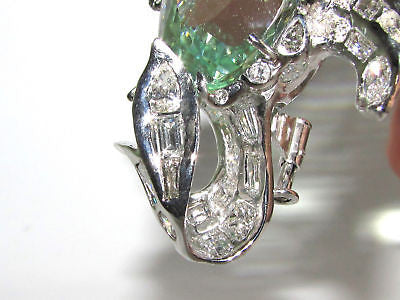 57.37CT GIA Certified Natural Green Beryl Fish Brooch Pendant - Elegant Jewelry for Women, Perfect for Weddings, Parties & Special Occasions