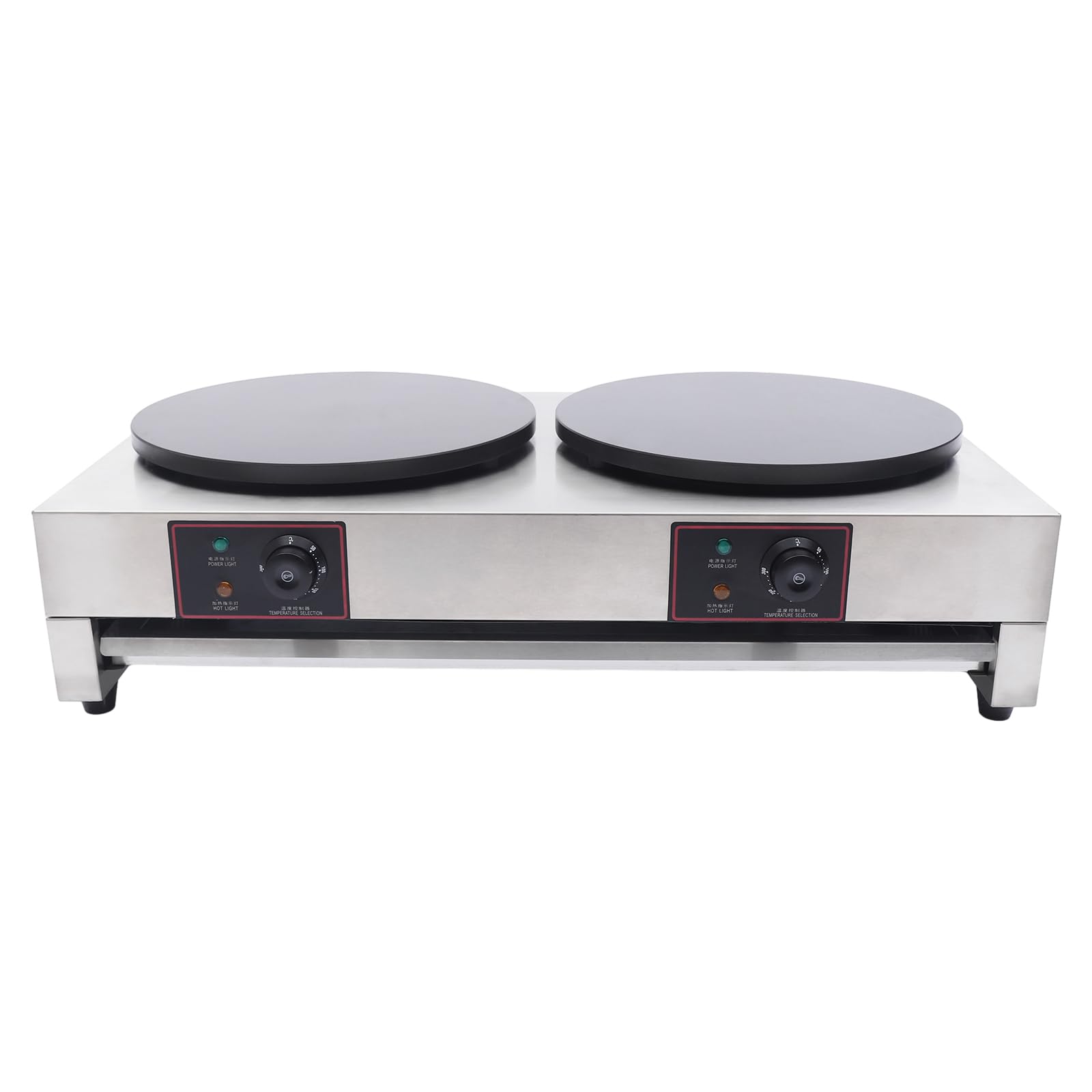 Commercial Electric Crepe Maker Machine - 1700W Non-Stick Stainless Steel Crepe Pan & Griddle for Perfect Pancakes, Crepes - US Stock - Ideal for Breakfast, Brunch, Snacks & Commercial Kitchen Use
