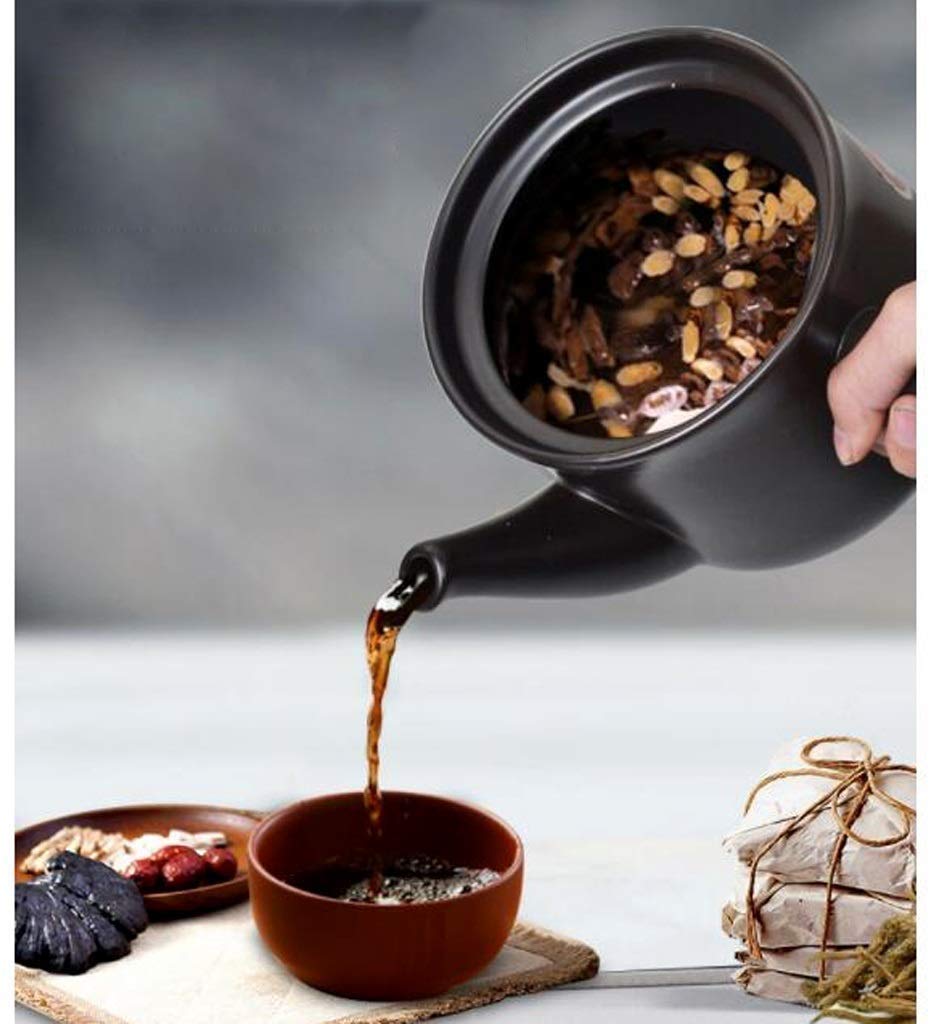Ancient Ceramic Cookware Set - 2.3L Traditional Clay Bean Pot & Chinese Herbal Medicine Decoction Pot for Stovetop Cooking, Soup Making & Herbal Remedies - Perfect for Slow Cooking, Stewing & Traditional Chinese Medicine Preparation