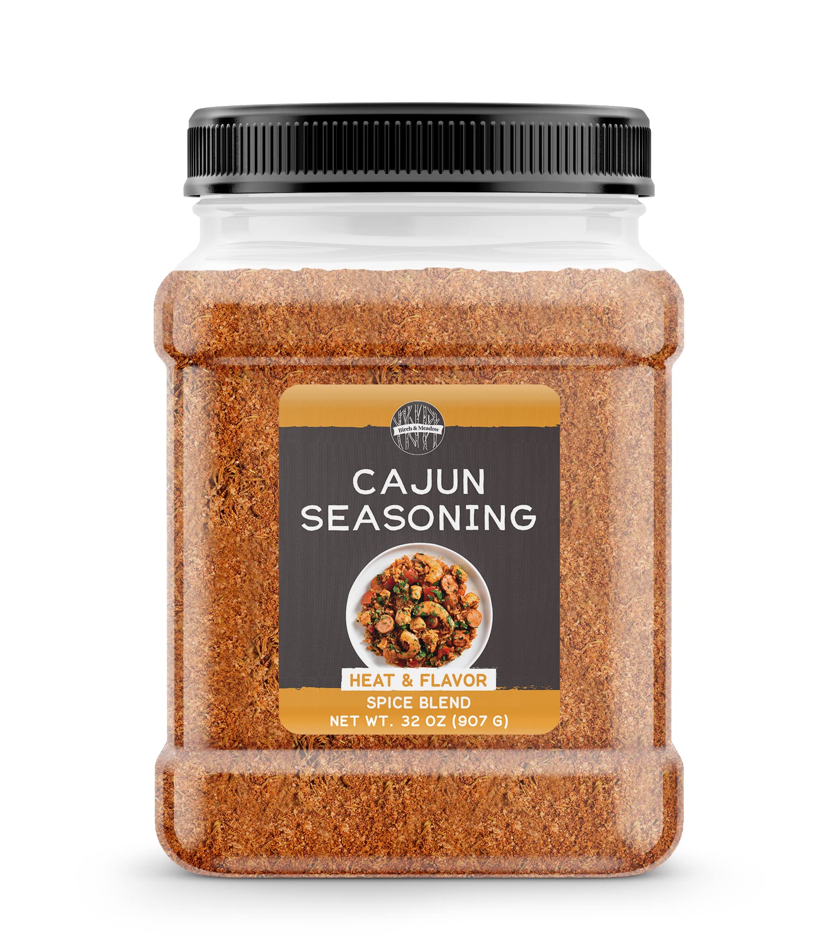 Birch & Meadow Cajun Seasoning - 2 lb Bulk Size | Authentic Spice Blend for Cajun & Creole Dishes | Perfect for Gumbo, Jambalaya & Grilling