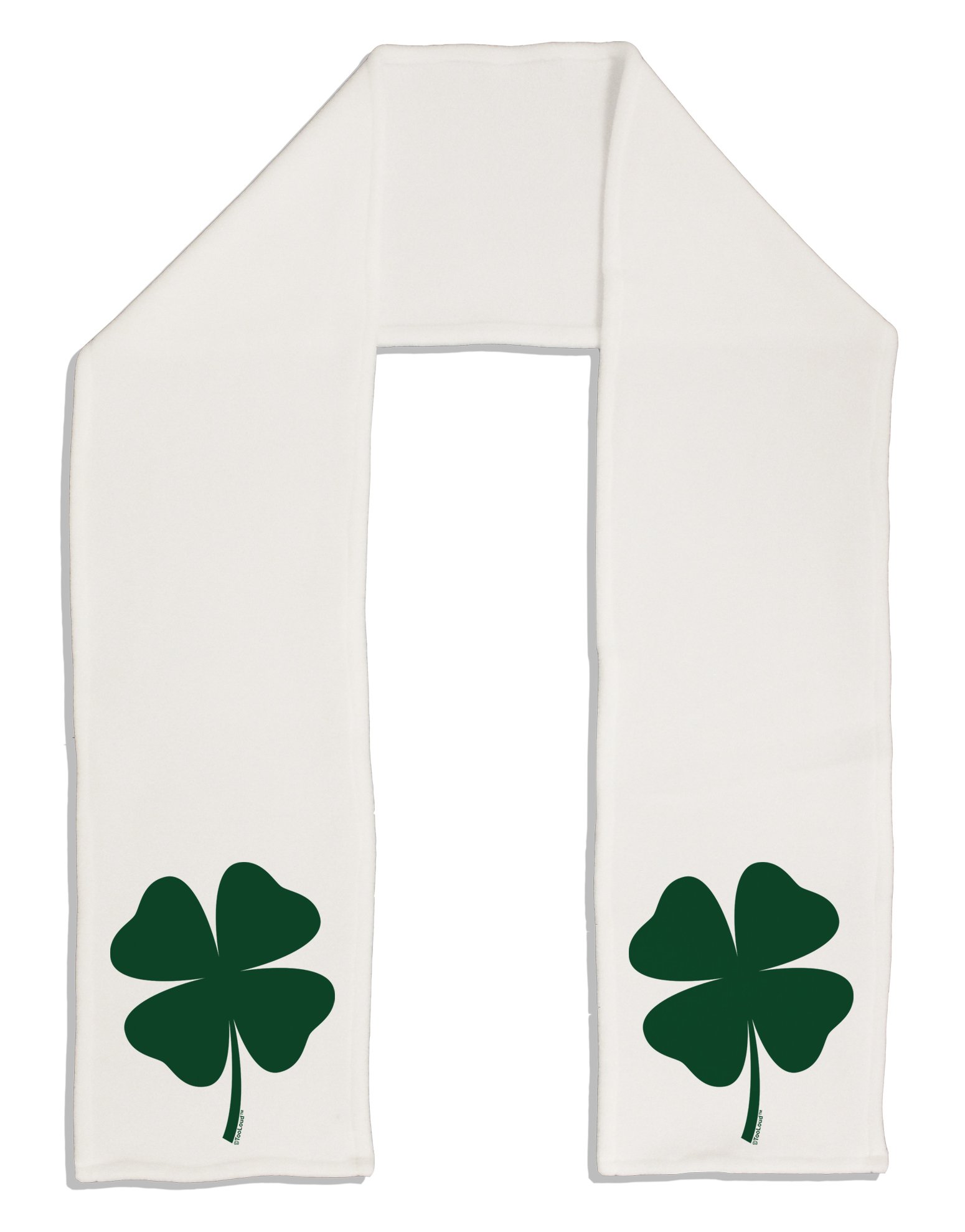 Lucky Four Leaf Clover St. Patrick's Day Fleece Scarf for Adults - 64 Inch Warm Winter Wrap for Men & Women - Perfect for Irish Festivals, Parades, and Cold Weather Outings