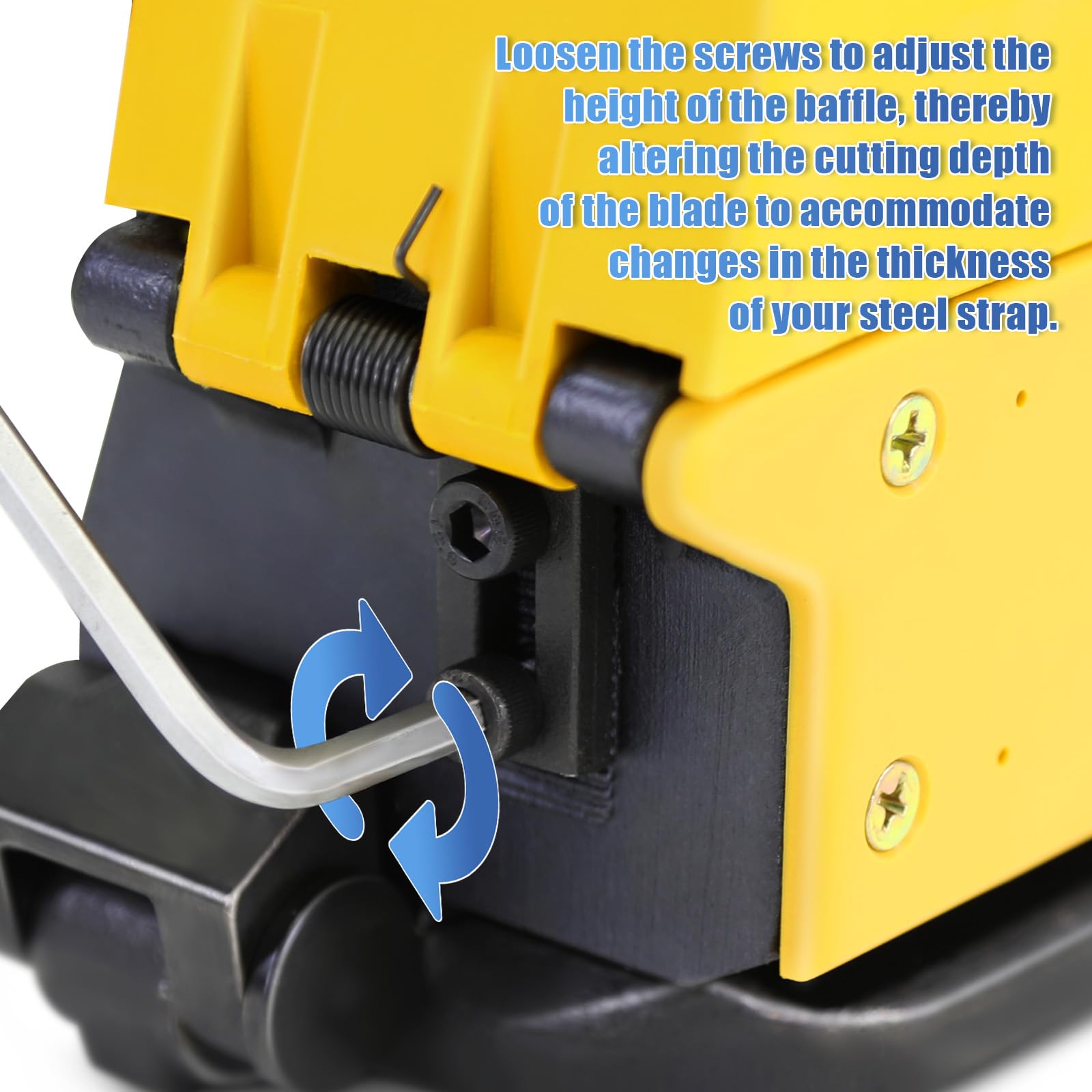 Heavy Duty Steel Strapping Tool Kit - Metal Strap Tensioner, Crimper & Cutter Machine for 5/8