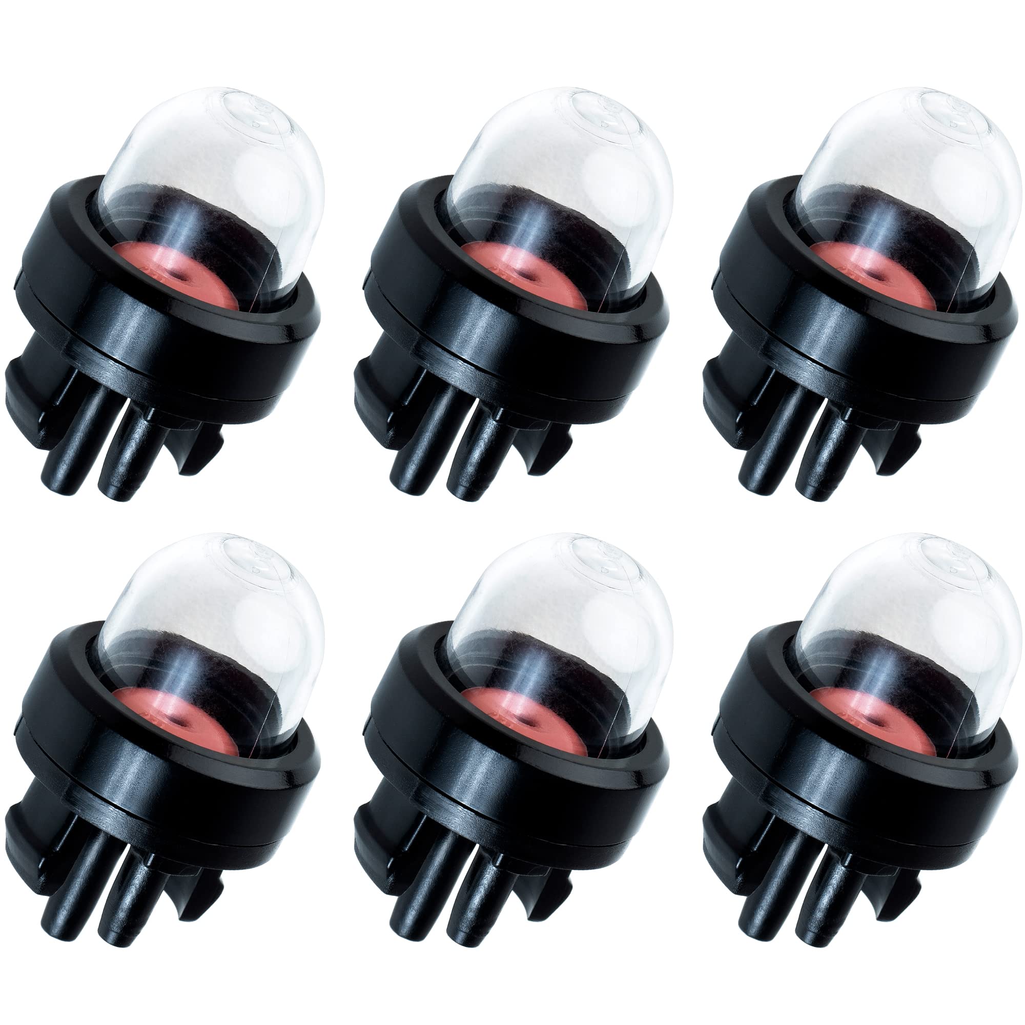BlueStars 6-Pack Primer Bulb 530047721 503936601 188-512 - Compatible with Poulan PP136 PP136E PP330, Echo Chainsaw, Ryobi BP42, Homelite, Bolens String Trimmer & Leaf Blower 125B 125BX 125BVX - Ideal for 2-Cycle Small Engine Maintenance & Repair