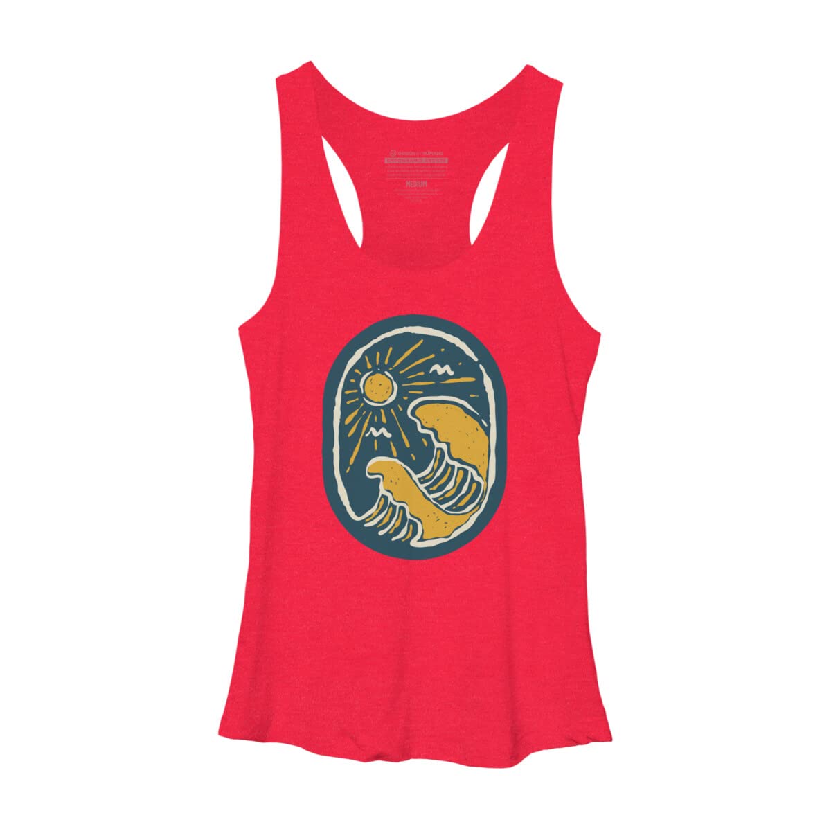 Quilimo Beauty Wave Racerback Tank Top for Women - Stylish & Comfortable Workout & Casual Wear