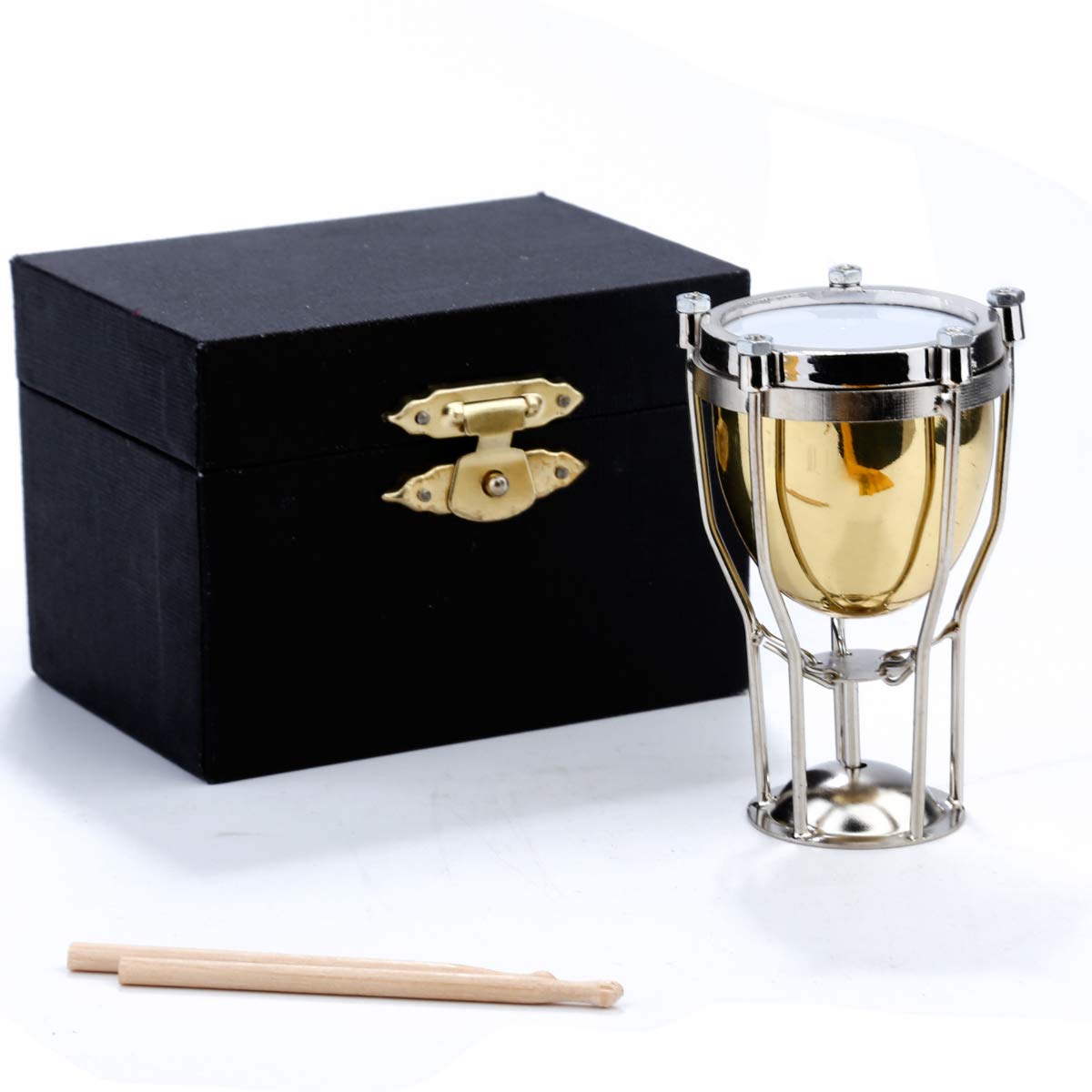 Miniature Brass Timpani with Stand & Case - 2.56