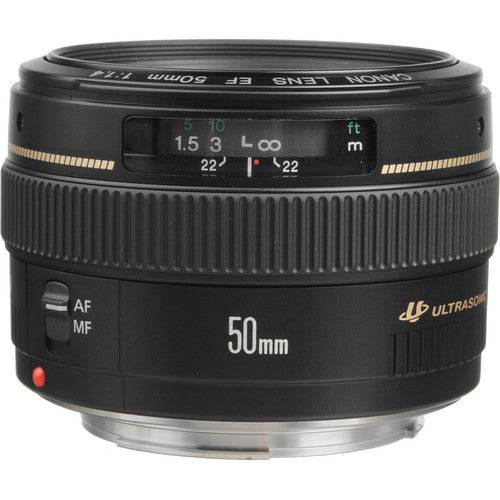 Canon EF 50mm f/1.4 USM Standard Prime Lens for DSLR Cameras - Perfect for Portraits, Low Light Photography & Travel