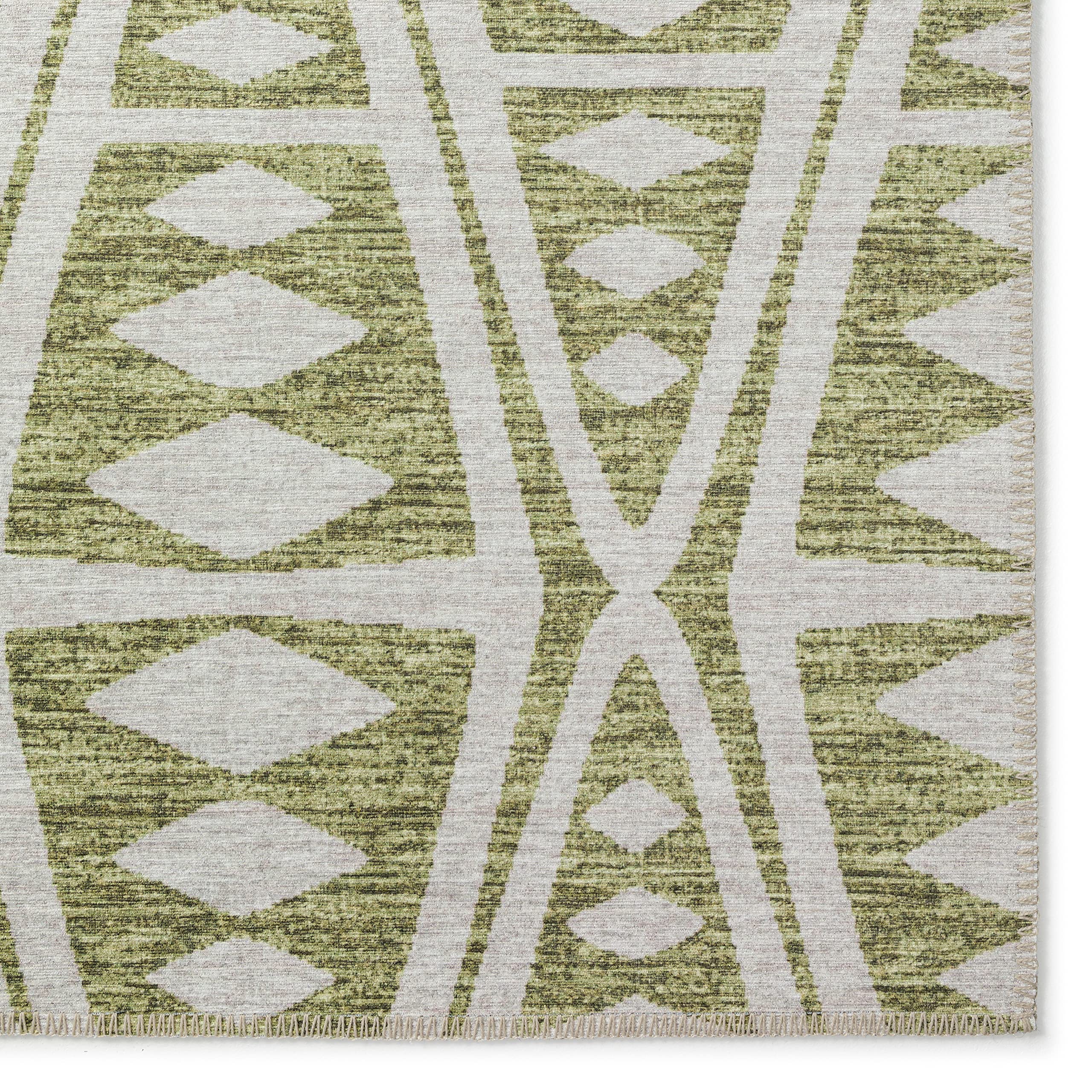 Addison Rugs Yuma AYU36 Olive 8' x 10' Area Rug - Soft & Durable Living Room Carpet for Home Decor