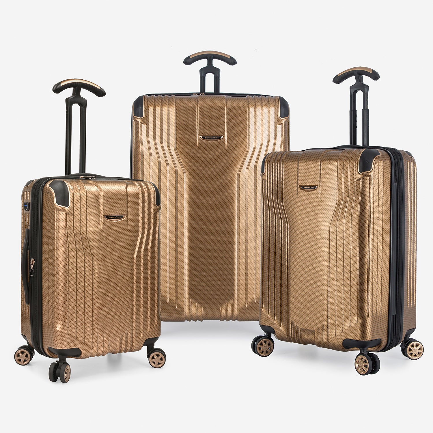 Continent Adventurer 3-Piece Luggage Set - Durable Spinner Suitcase with TSA Lock for Travel, Vacation & Business Trips