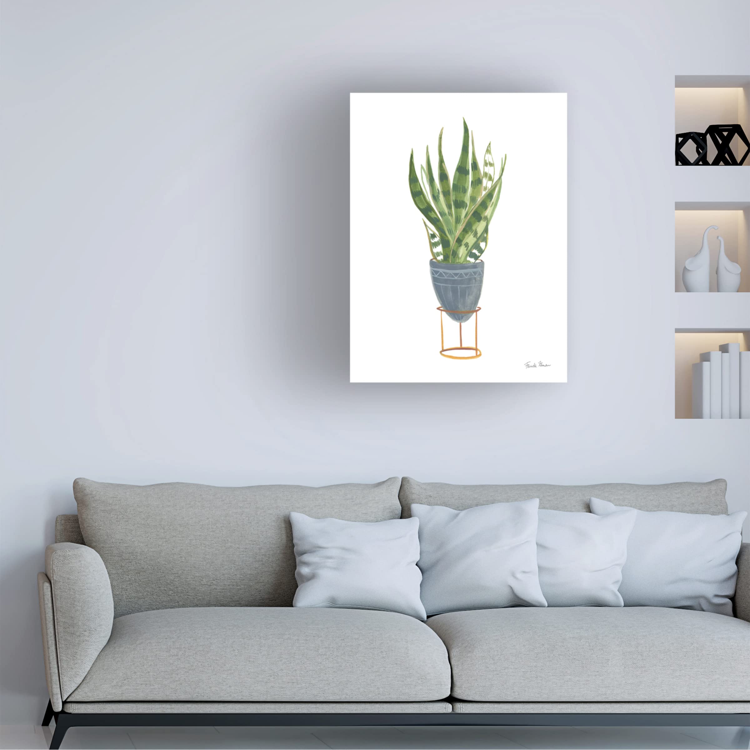 Funny Bunny III Canvas Art Print by Leah York - 35x47 Inches, Modern Home Decor for Living Room, Bedroom & Office | Trademark Fine Art