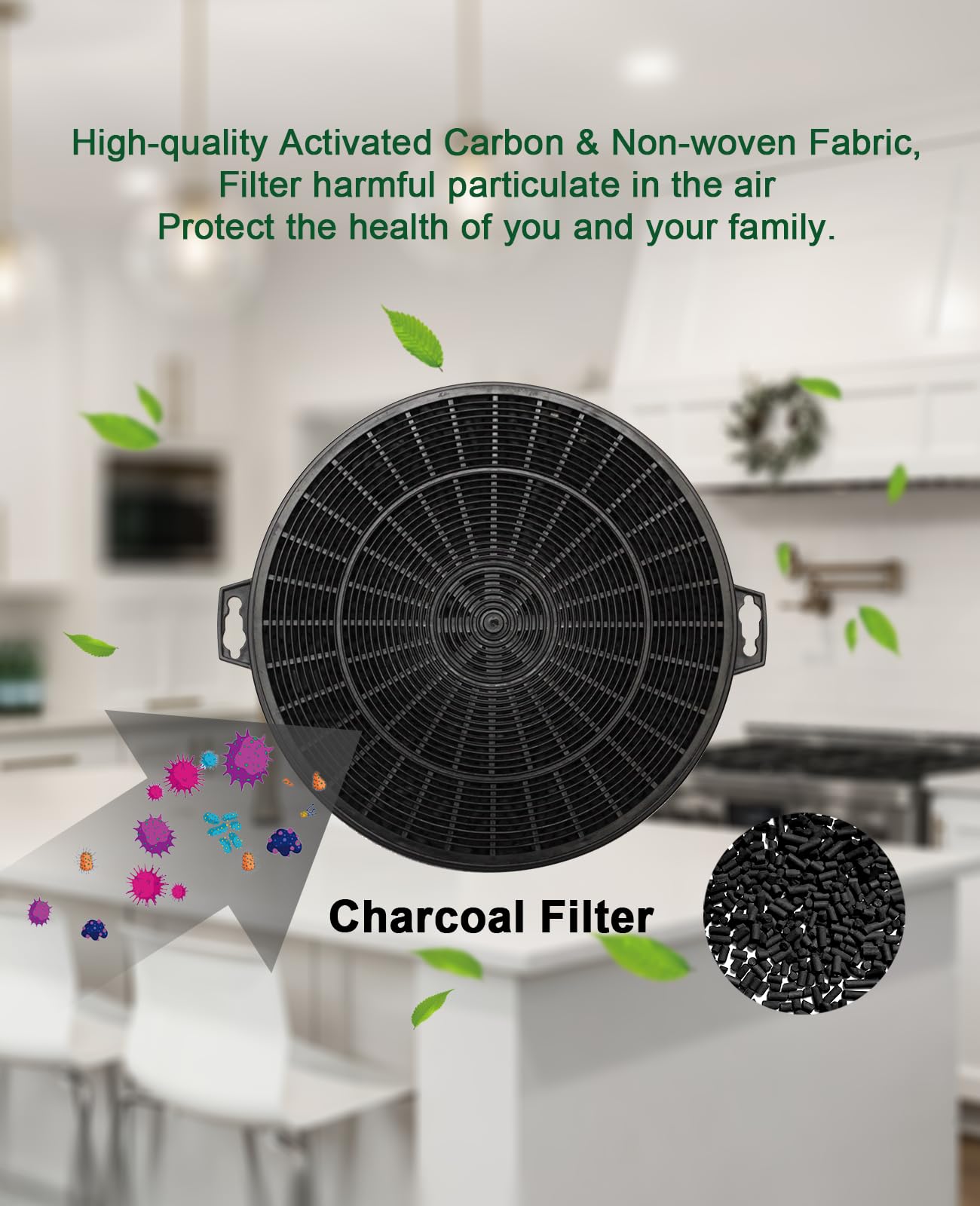 Akicon 30 Inch Stainless Steel Range Hood Insert - Ultra Quiet 600 CFM Ducted Kitchen Vent Hood with Powerful Suction, 3-Speed Settings, LED Lights & Dishwasher Safe Filters - Perfect for Built-In Kitchen Ventilation & Smoke Removal