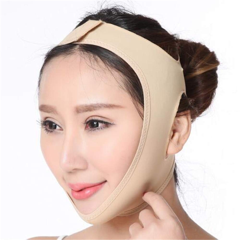 V Line Face Shaper - Elastic Face Slimming Band for Women - Chin & Cheek Lift Up Belt - Anti Wrinkle Facial Strap - Face Slimming Massager Tool for Double Chin Reduction & Youthful Appearance - Perfect for Home Spa, Yoga & Skincare Routine