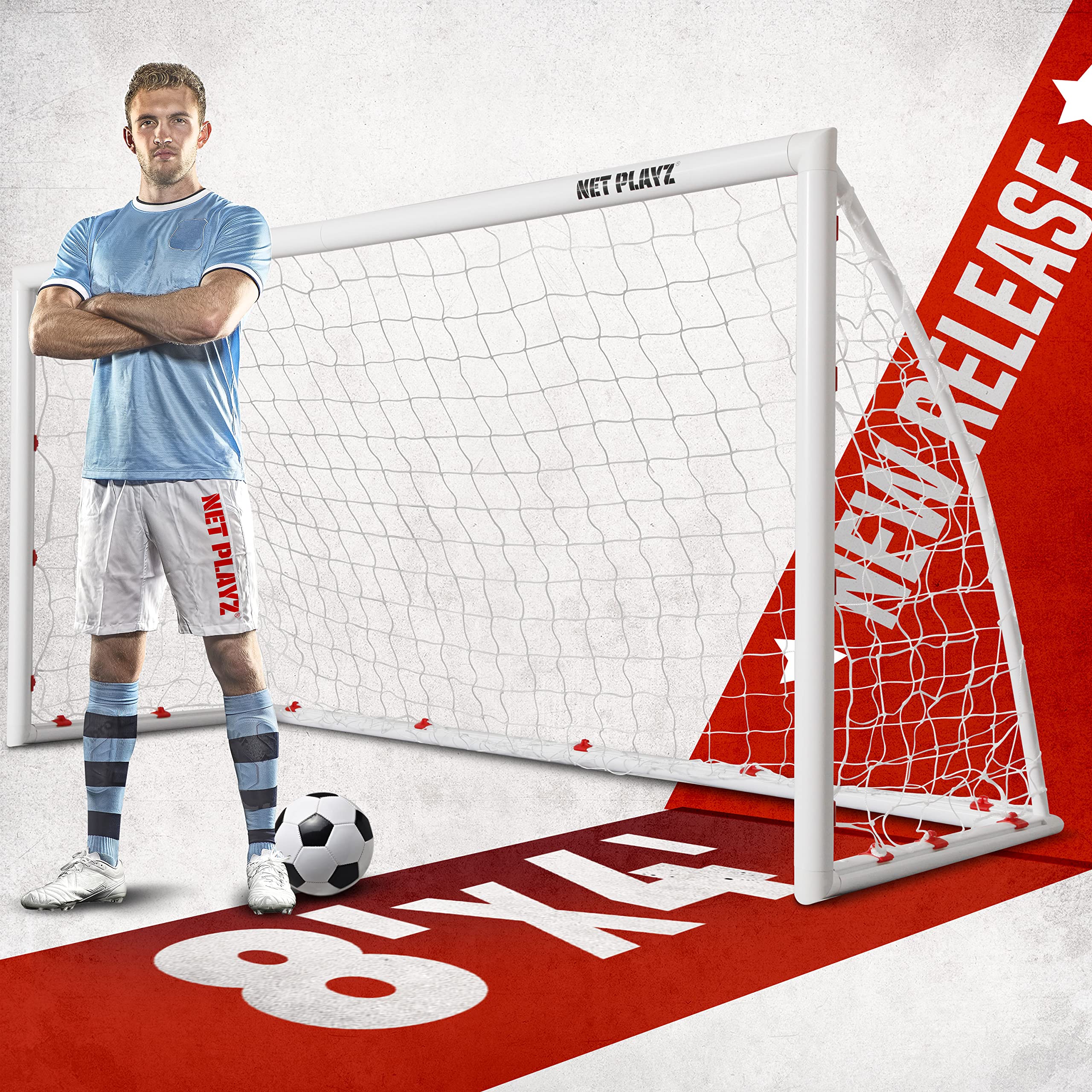 **High-Strength Portable Backyard Soccer Goals for Kids & Teens - Weatherproof Fast Set-Up Football Net - Perfect for Youth Training, Birthday Gifts & Outdoor Play**