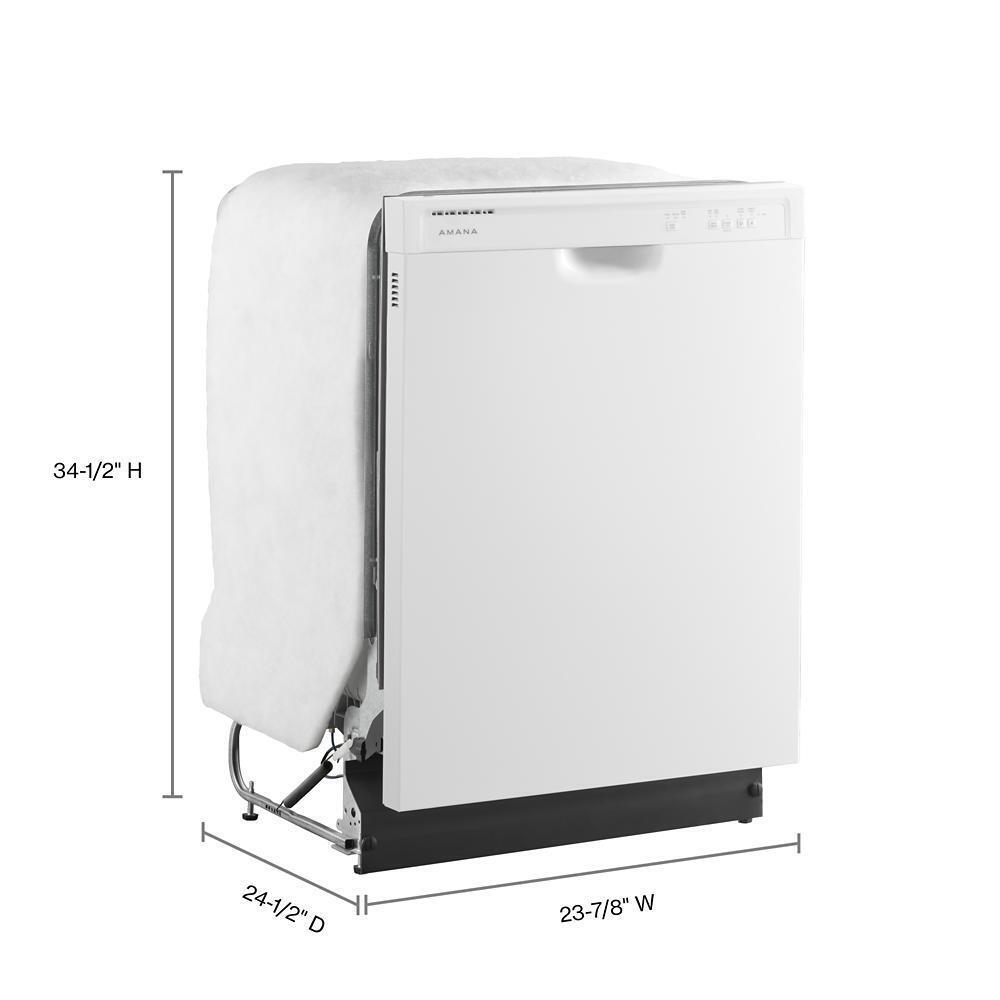 Amana ADB1400AMW Built-in Dishwasher with Triple Filter Wash System - Energy Efficient, Quiet Operation for Kitchens, Restaurants & Home Use