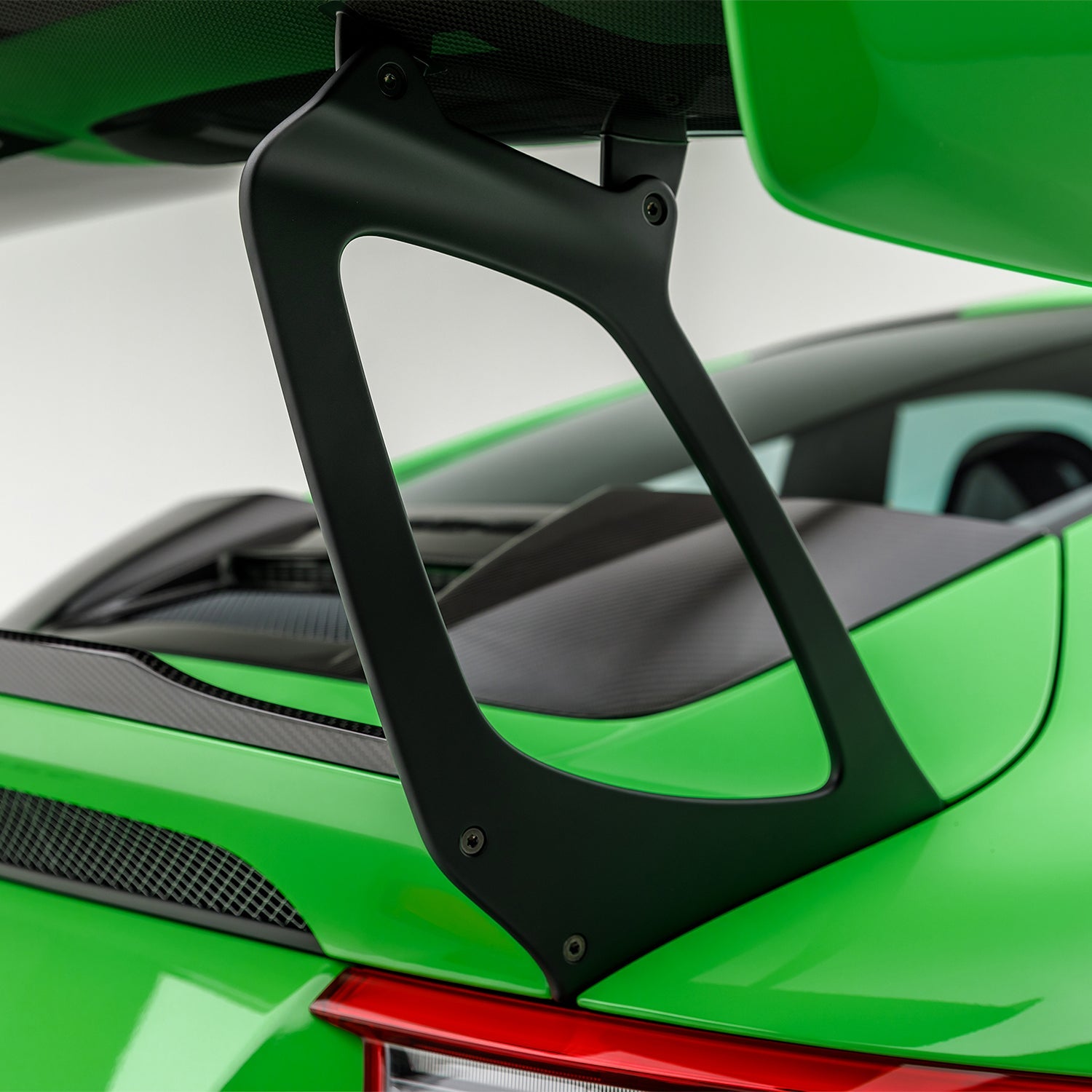 Porsche 991.2 GT2 RS Extended Carbon Fiber Wing Risers - High Performance Rear Spoiler for Track Racing & Street Use