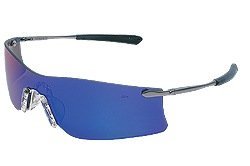 Crews T411G Rubicon Safety Glasses - Emerald Mirror Lens, ANSI Z87.1 Certified, UV Protection, Anti-Fog, 1 Pair - Ideal for Construction, Woodworking, and Outdoor Activities