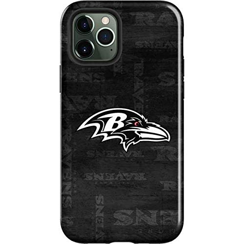 Official NFL Baltimore Ravens Black & White Impact Phone Case for iPhone 12 Pro Max - Durable Protection with Stylish Team Design - Perfect for Game Day, Travel & Everyday Use