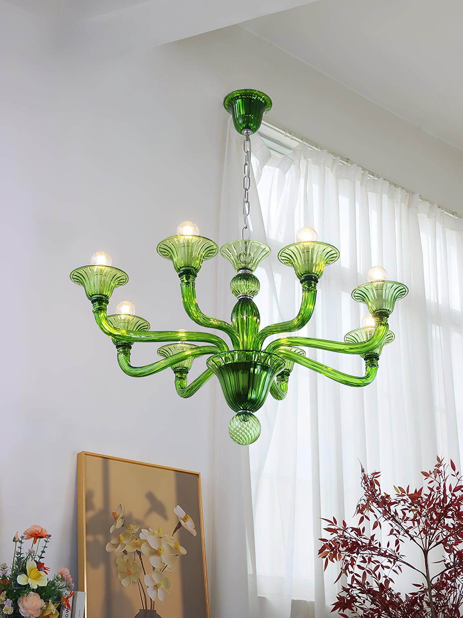 Elegant Calle Rafina Chandelier - Modern Crystal Ceiling Light Fixture for Dining Room, Living Room & Bedroom Decor