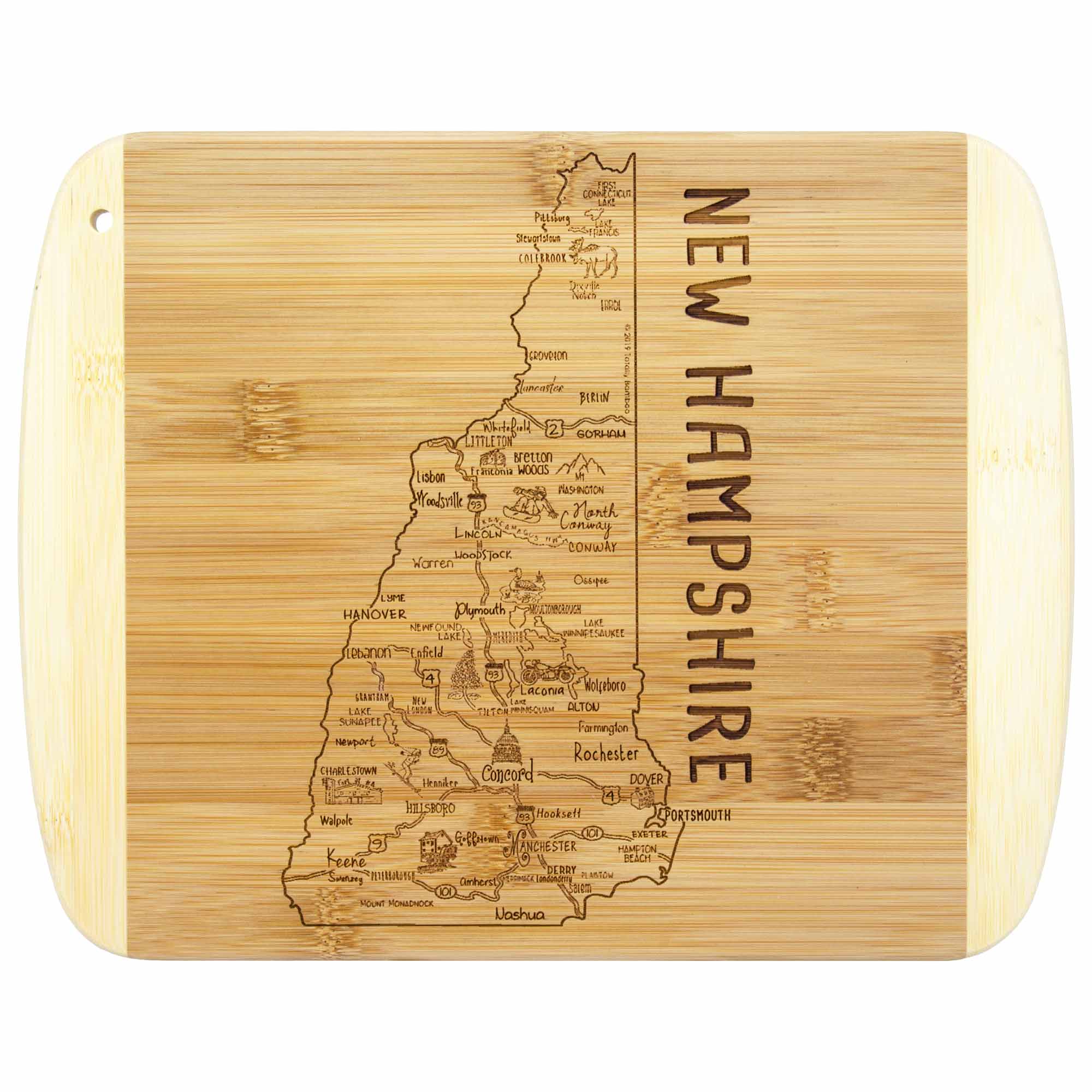 Premium New Hampshire Maple Wood Cutting Board - 11