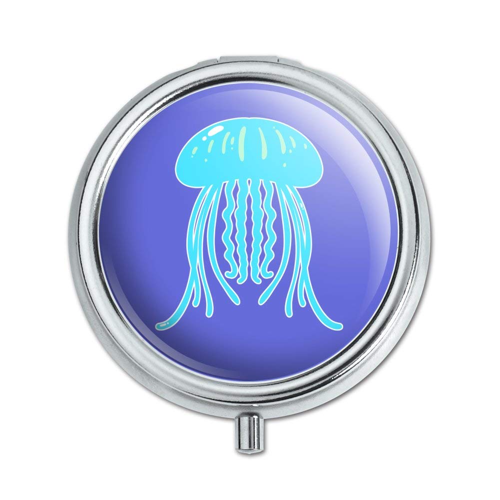 Cute Jellyfish Tentacles Ocean-Themed Pill Case - Portable Medicine Organizer for Travel, Home & Office | Unique Trinket Gift Box for Beach Lovers